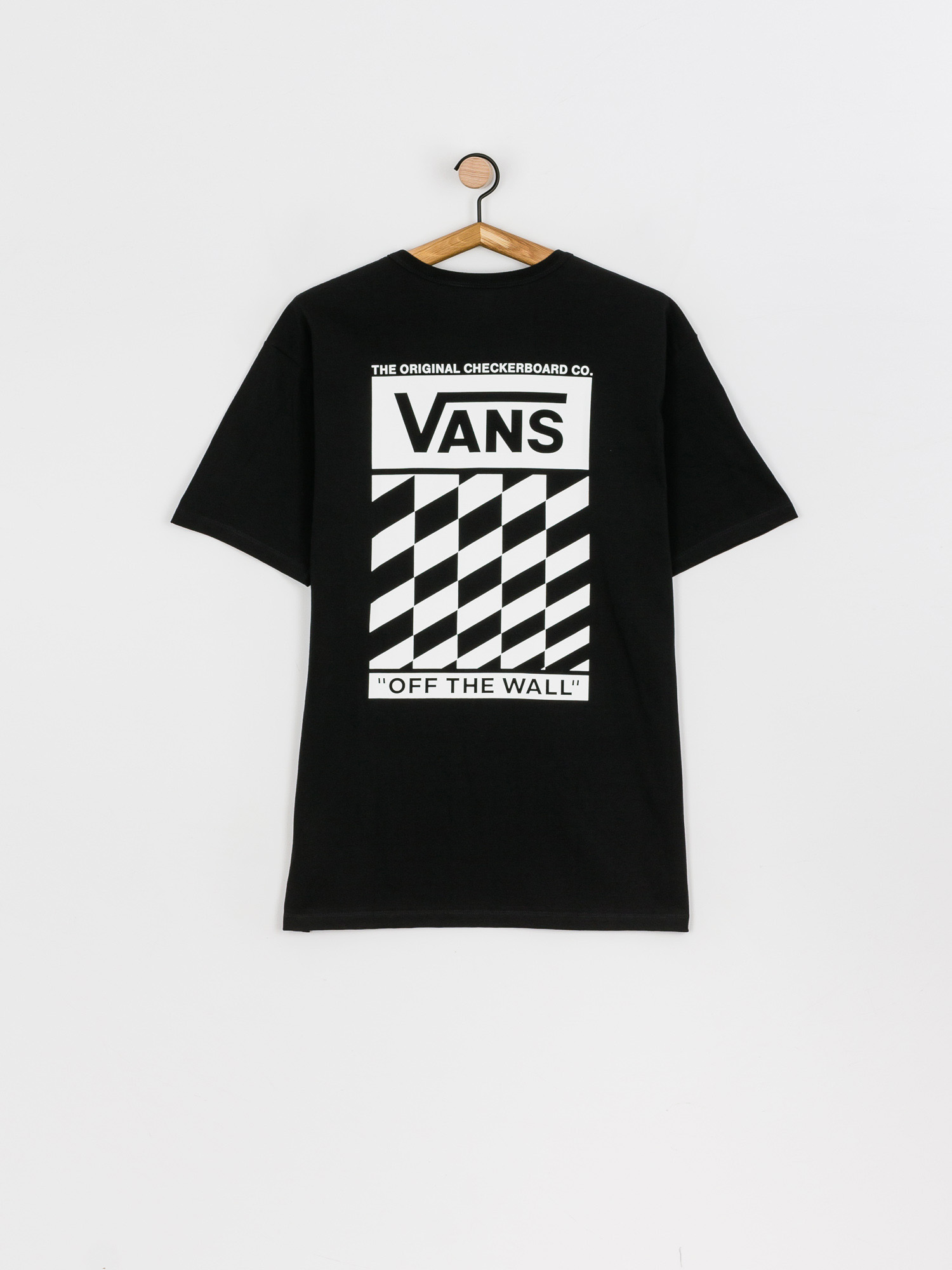 Tričko Vans Off The Wall Slanted Checker (black)