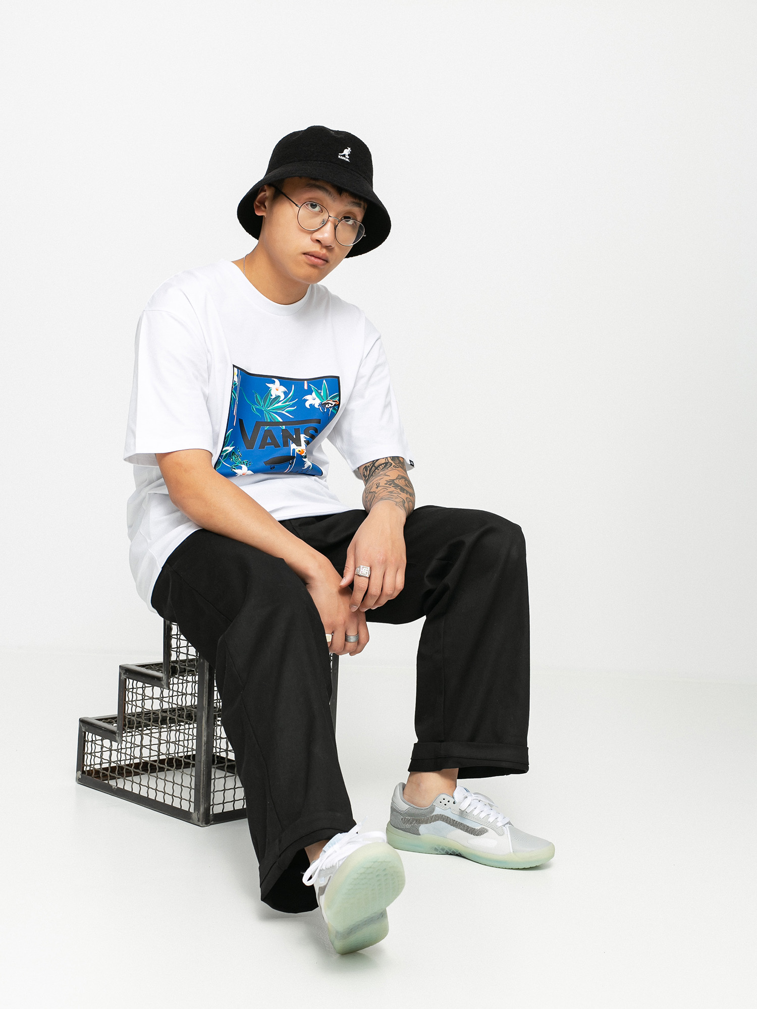 Tričko Vans Classic Print Box (white/dart floral)