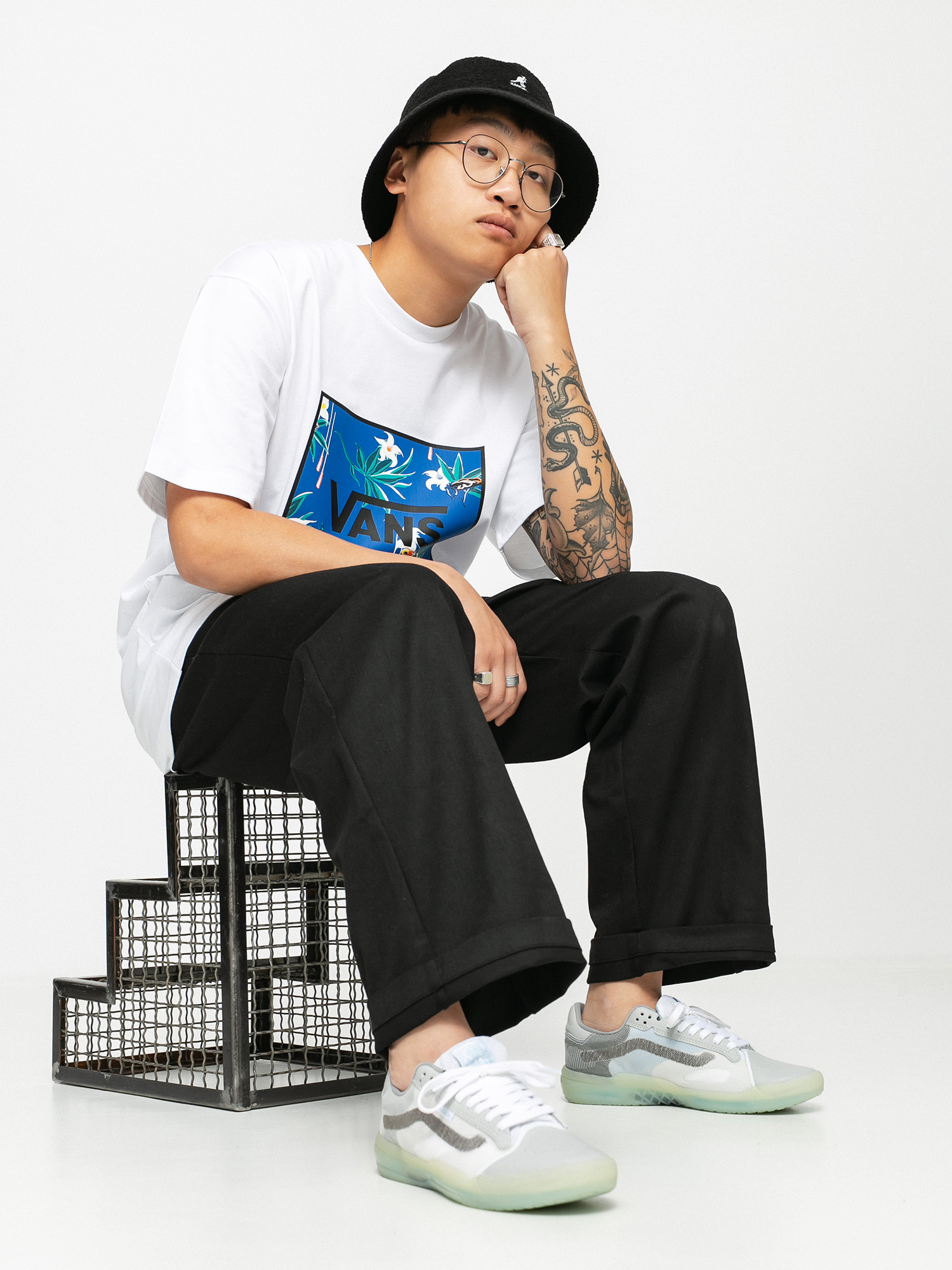 Tričko Vans Classic Print Box (white/dart floral)