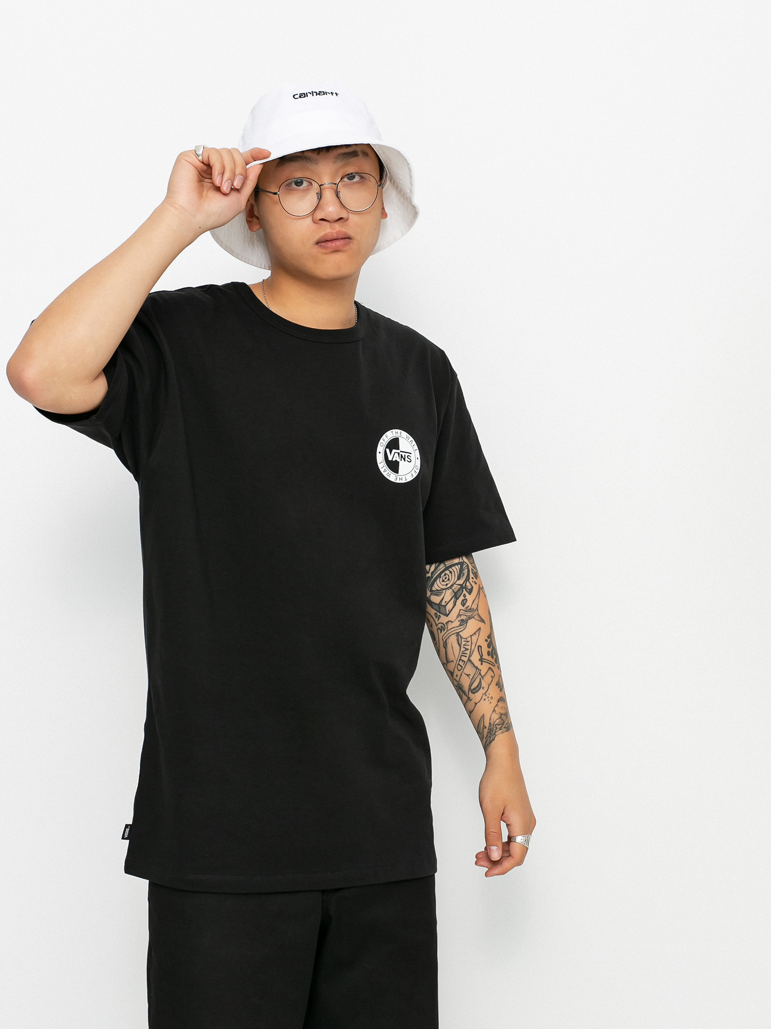 Tričko Vans Off The Wall Slanted Checker (black)