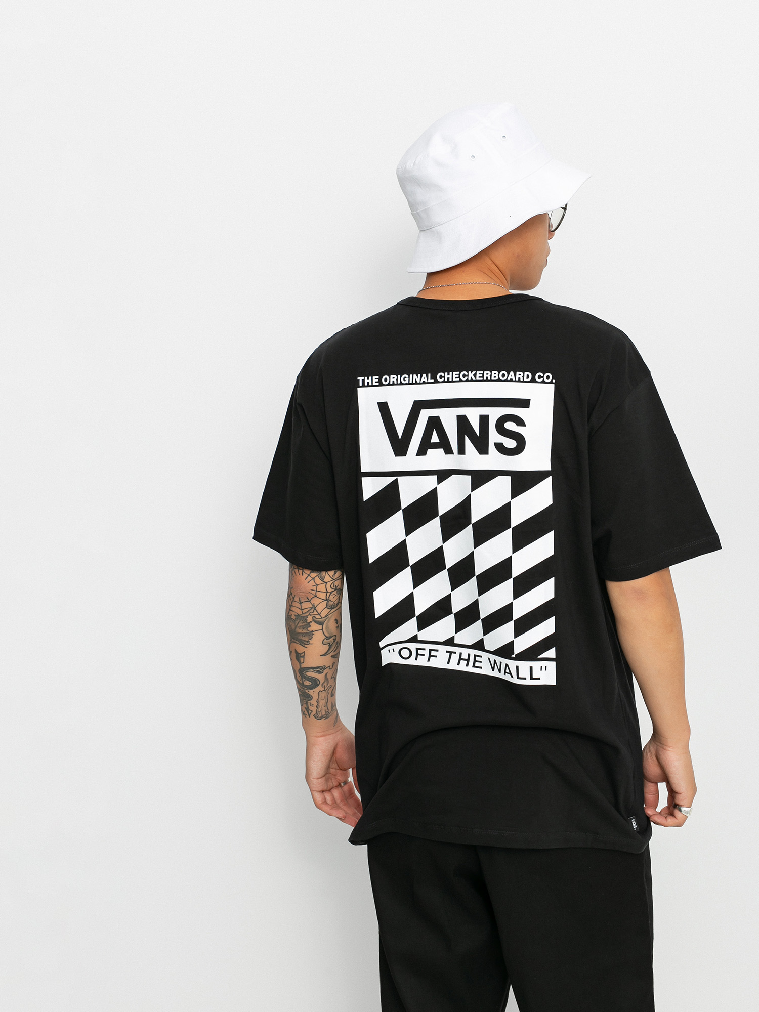 Tričko Vans Off The Wall Slanted Checker (black)