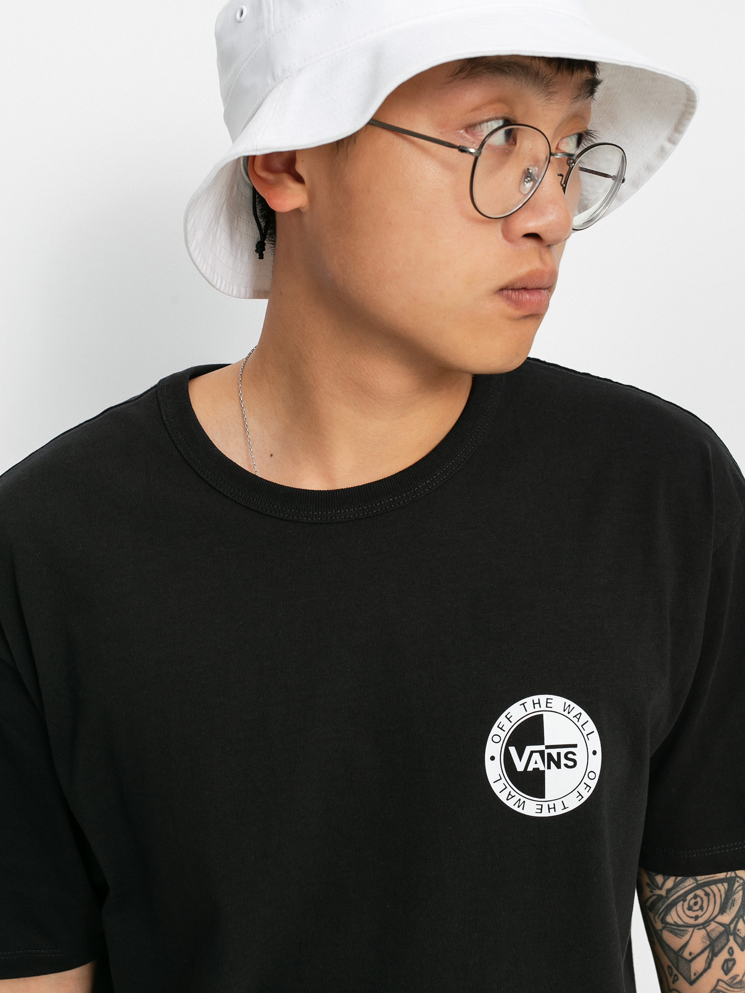 Tričko Vans Off The Wall Slanted Checker (black)