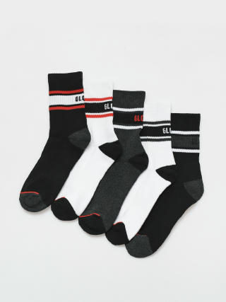 Ponožky Globe Triple Stripe Crew 5 Pack (assorted)