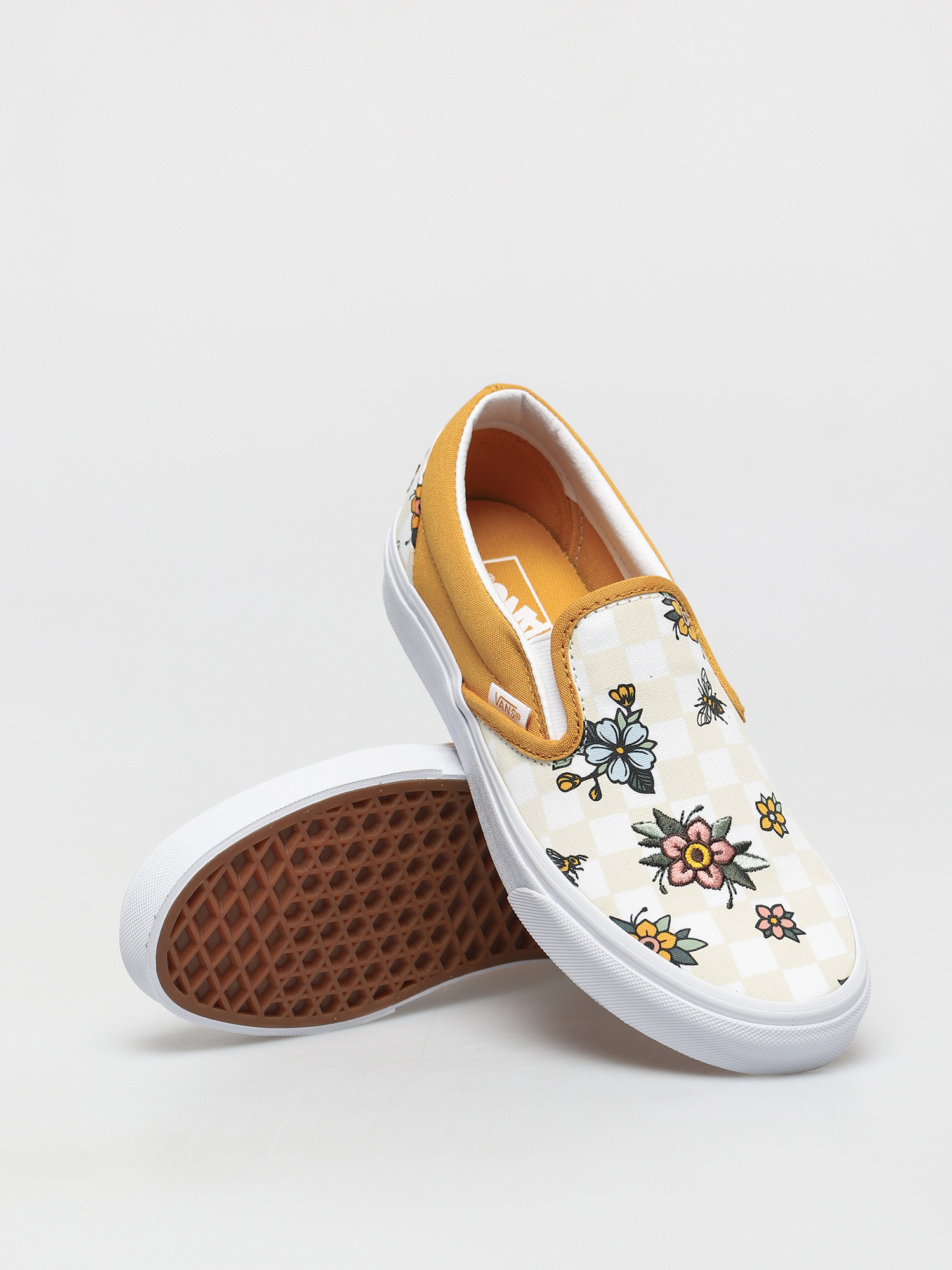 Topánky Vans Classic Slip On (garden check/blk/tr wht)