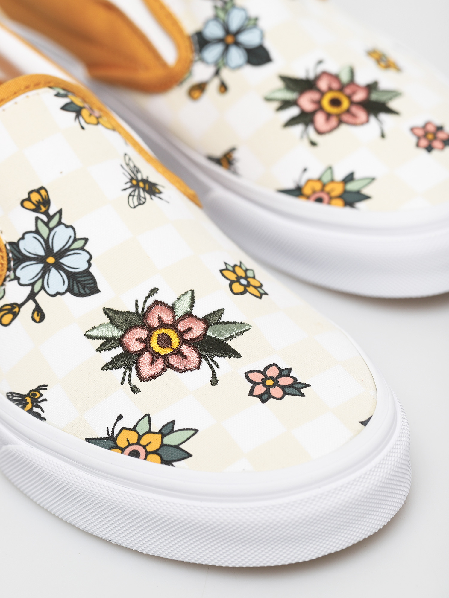 Topánky Vans Classic Slip On (garden check/blk/tr wht)