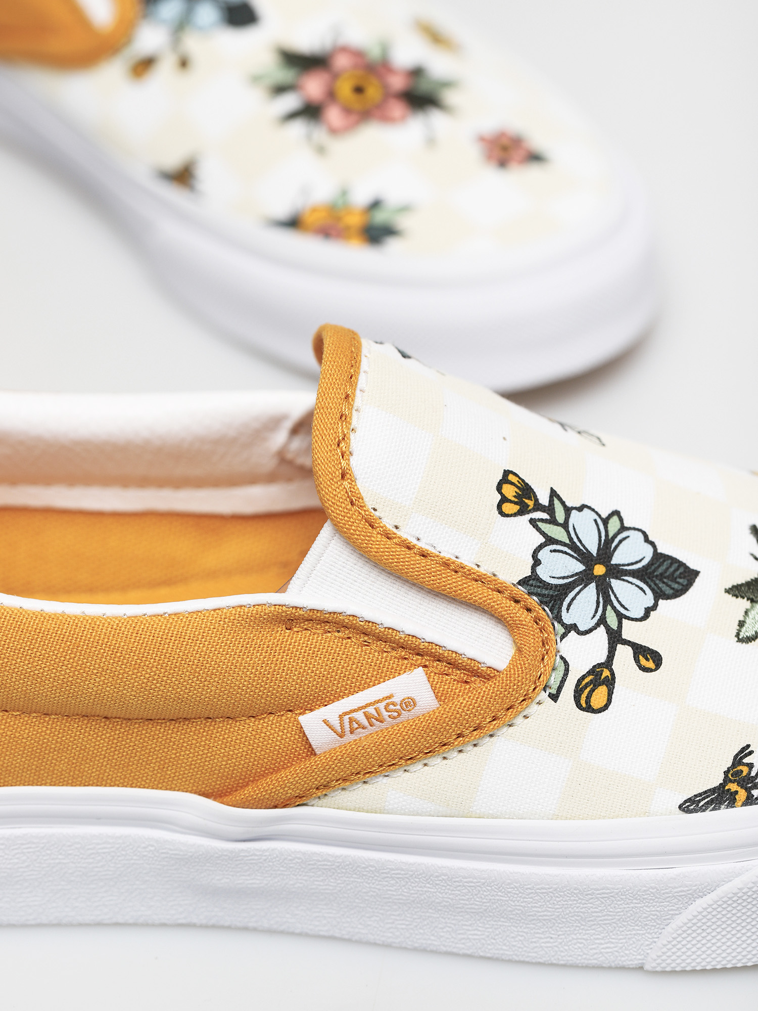 Topánky Vans Classic Slip On (garden check/blk/tr wht)