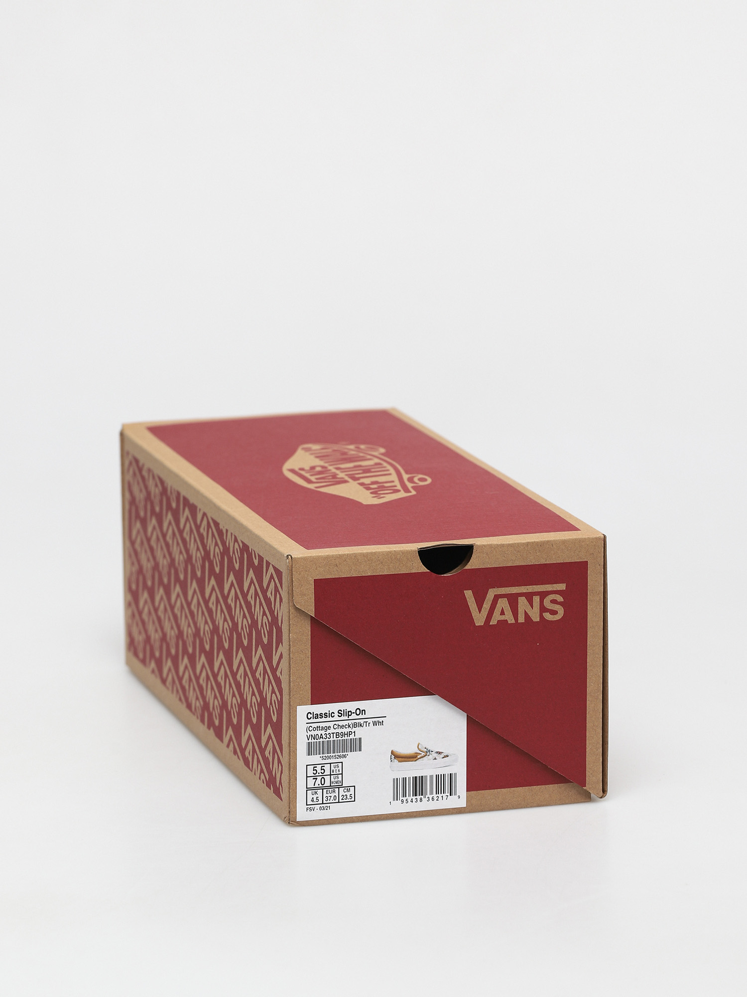 Topánky Vans Classic Slip On (garden check/blk/tr wht)