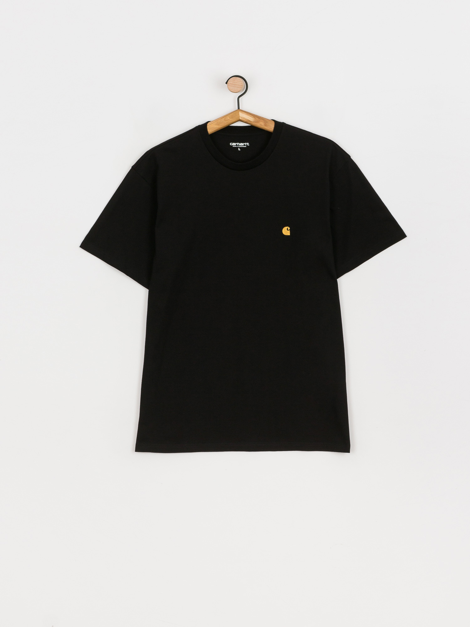 Tričko Carhartt WIP Chase (black/gold)