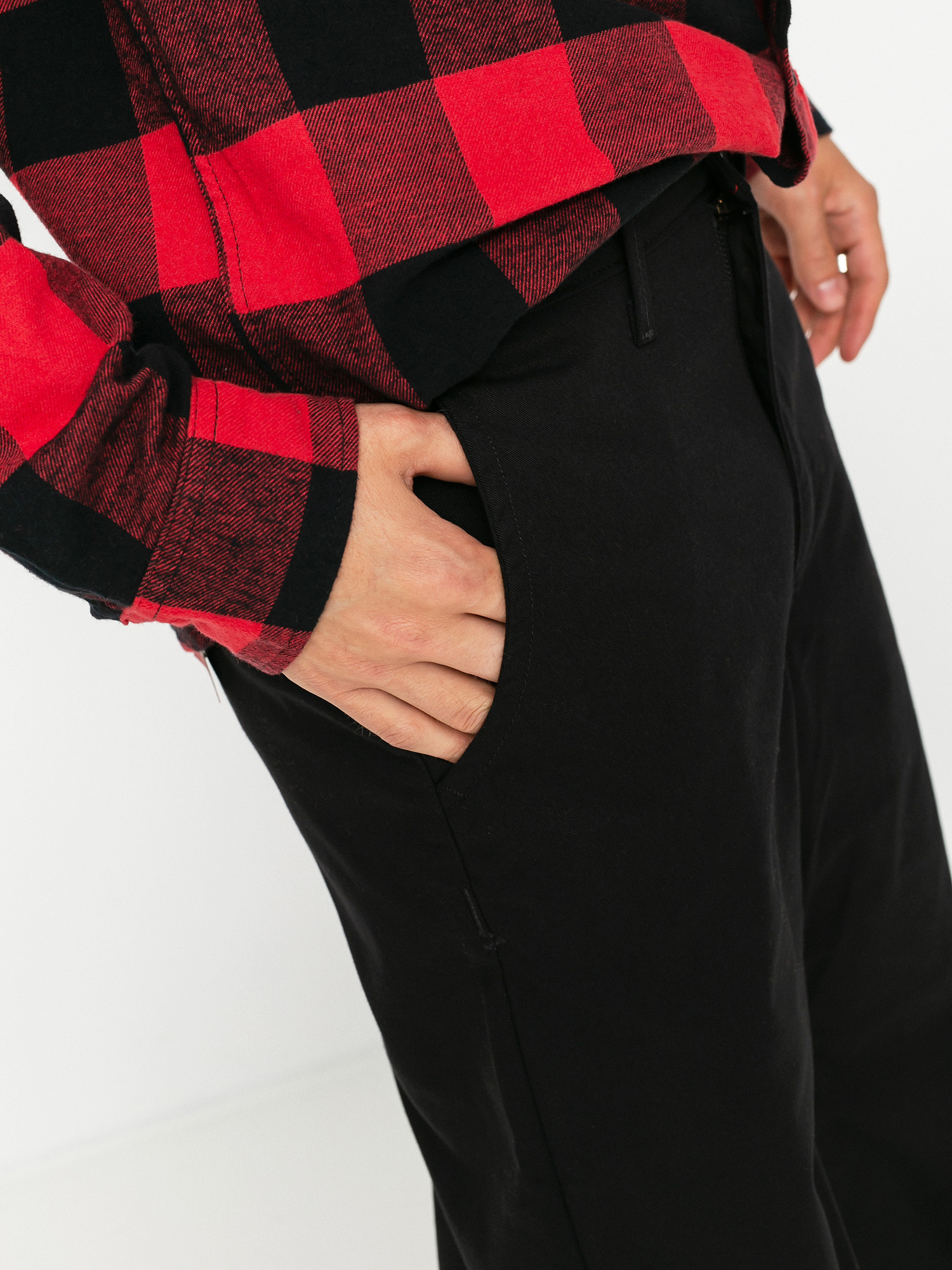 Nohavice Vans Authentic Chino Loose (black)