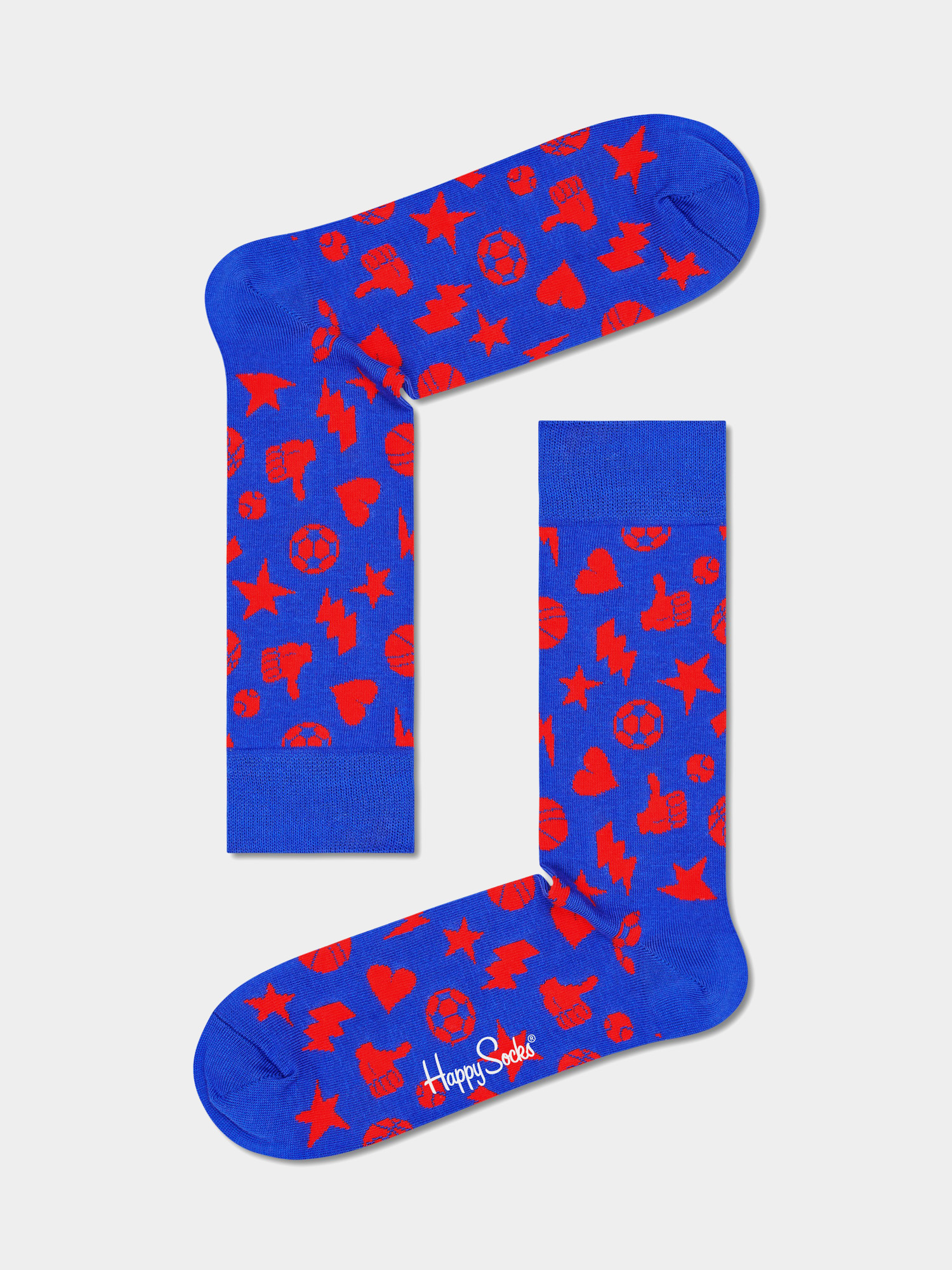 Ponožky Happy Socks Play It (purple/red)