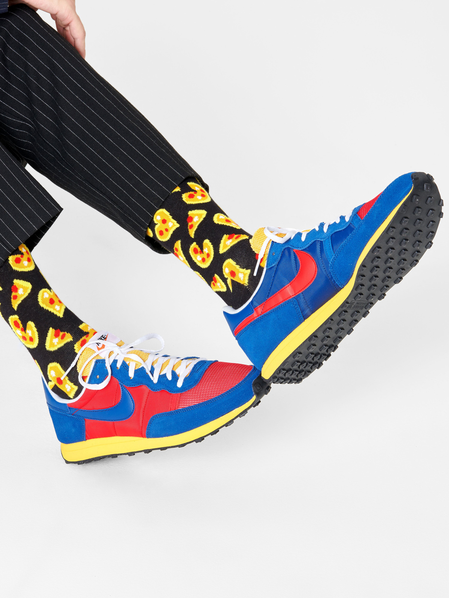 Ponožky Happy Socks Pizza Love (black/yellow)