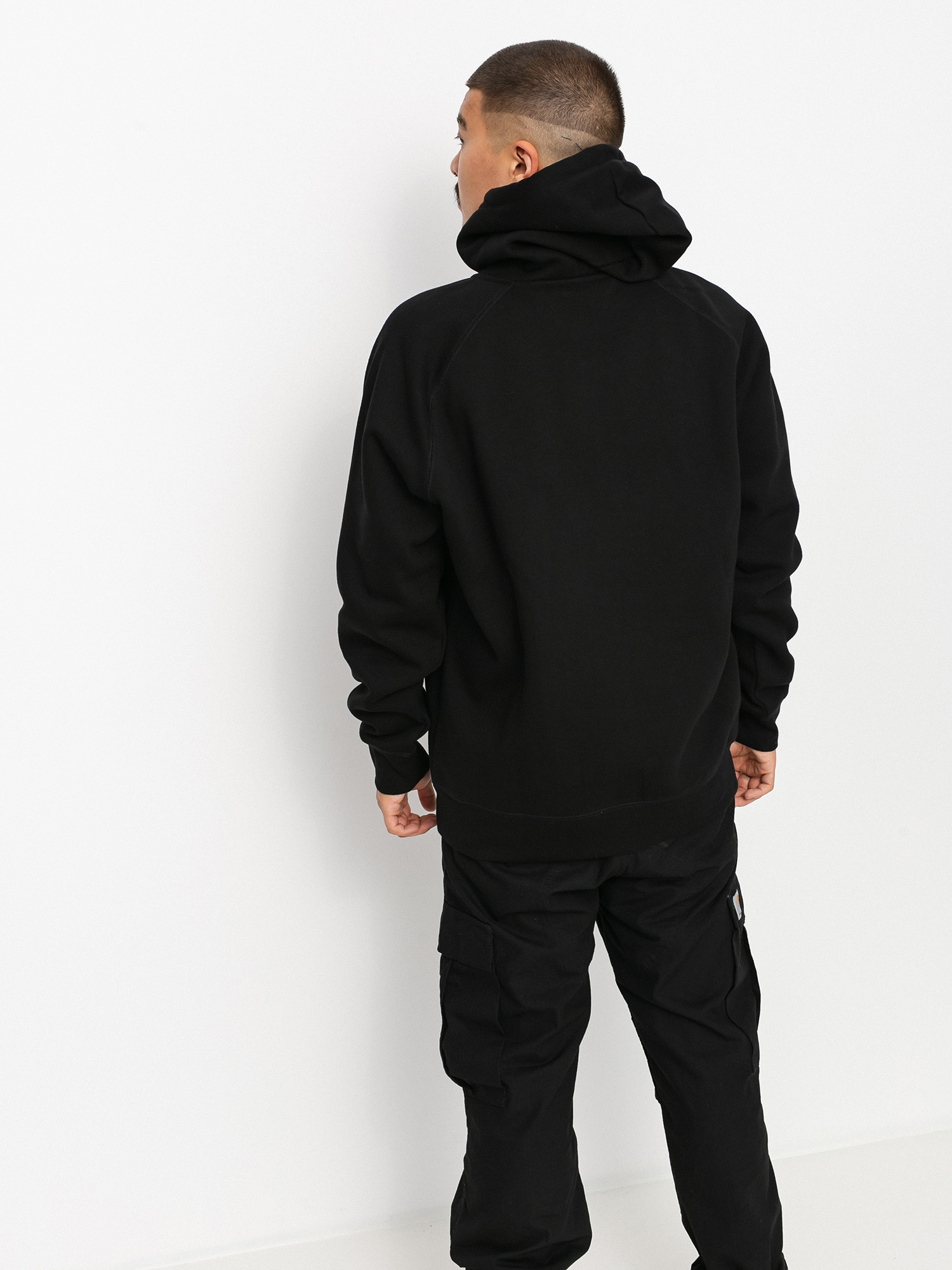 Mikina s kapucňou Carhartt WIP Chase HD (black/gold)