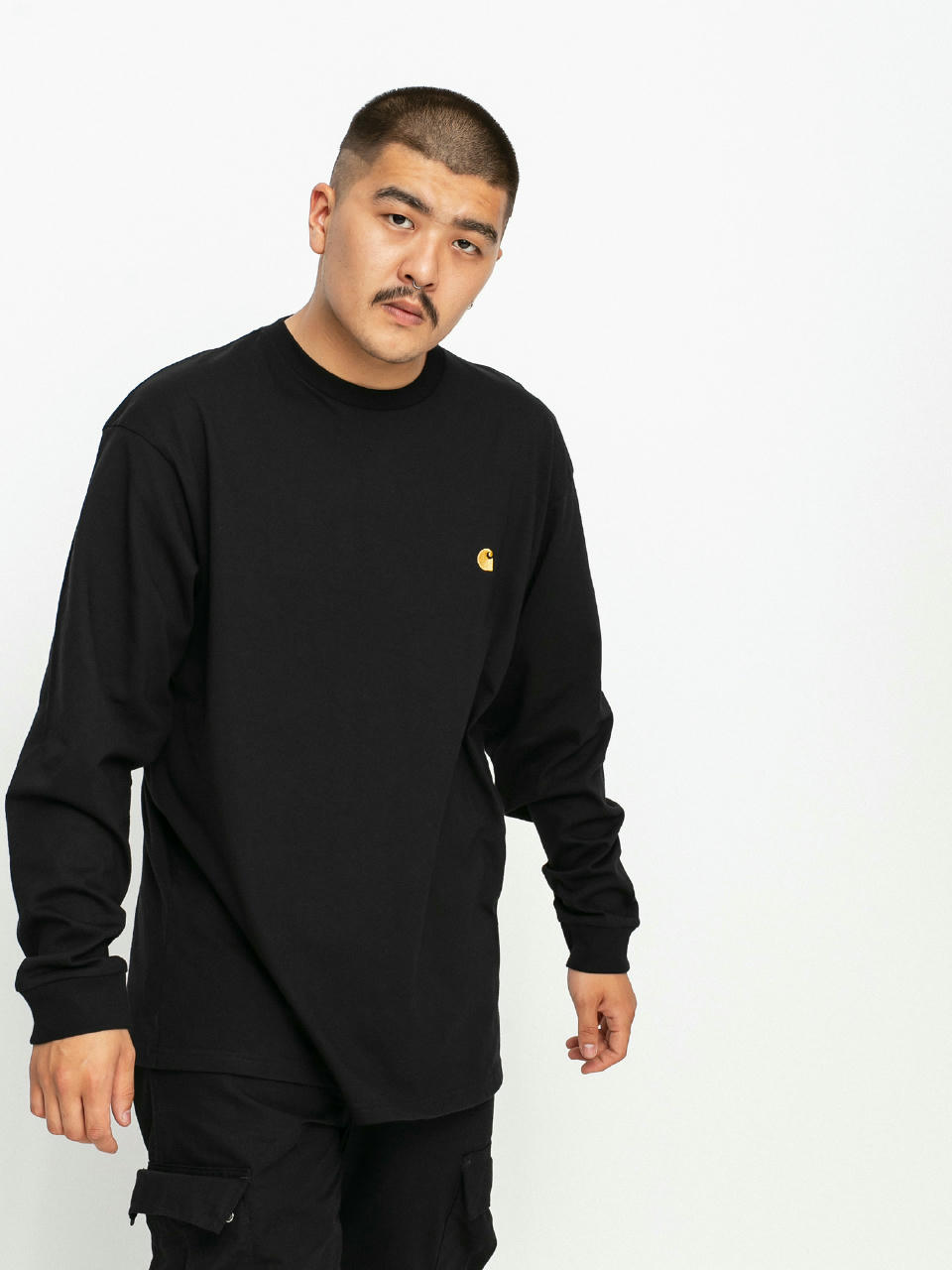 Triko Carhartt WIP Chase (black/gold)