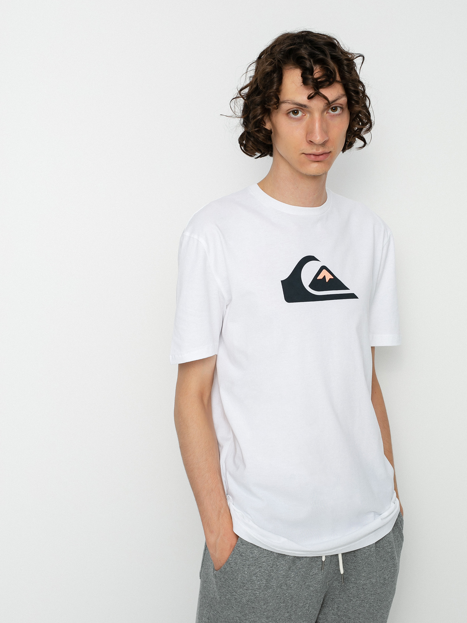 Tričko Quiksilver Comp Logo (white)