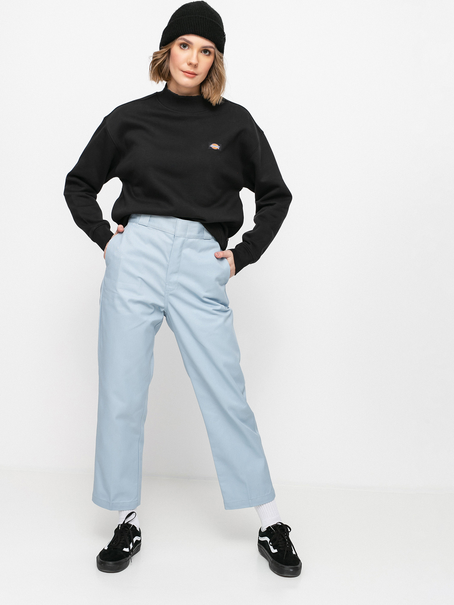 Nohavice Dickies 874 Cropped Wmn (fog blue)