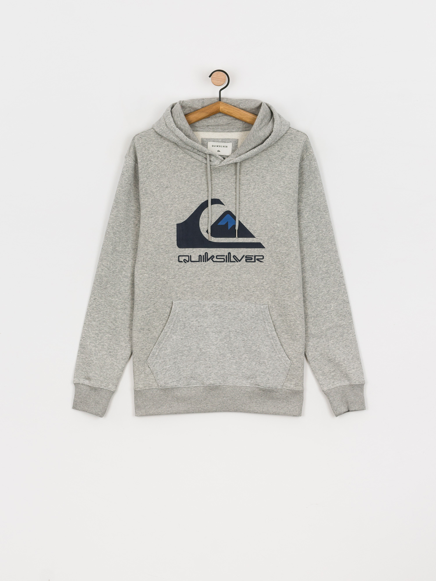Mikina s kapucňou Quiksilver Big Logo HD (athletic heather)