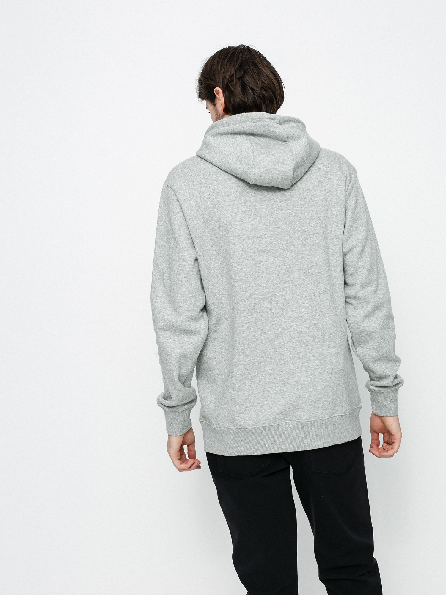 Mikina s kapucňou Quiksilver Big Logo HD (athletic heather)