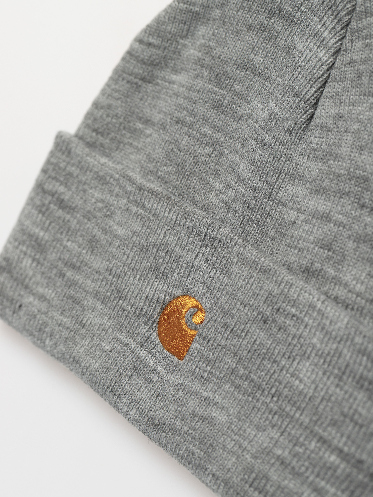 Čiapka Carhartt WIP Chase (grey heather/gold)