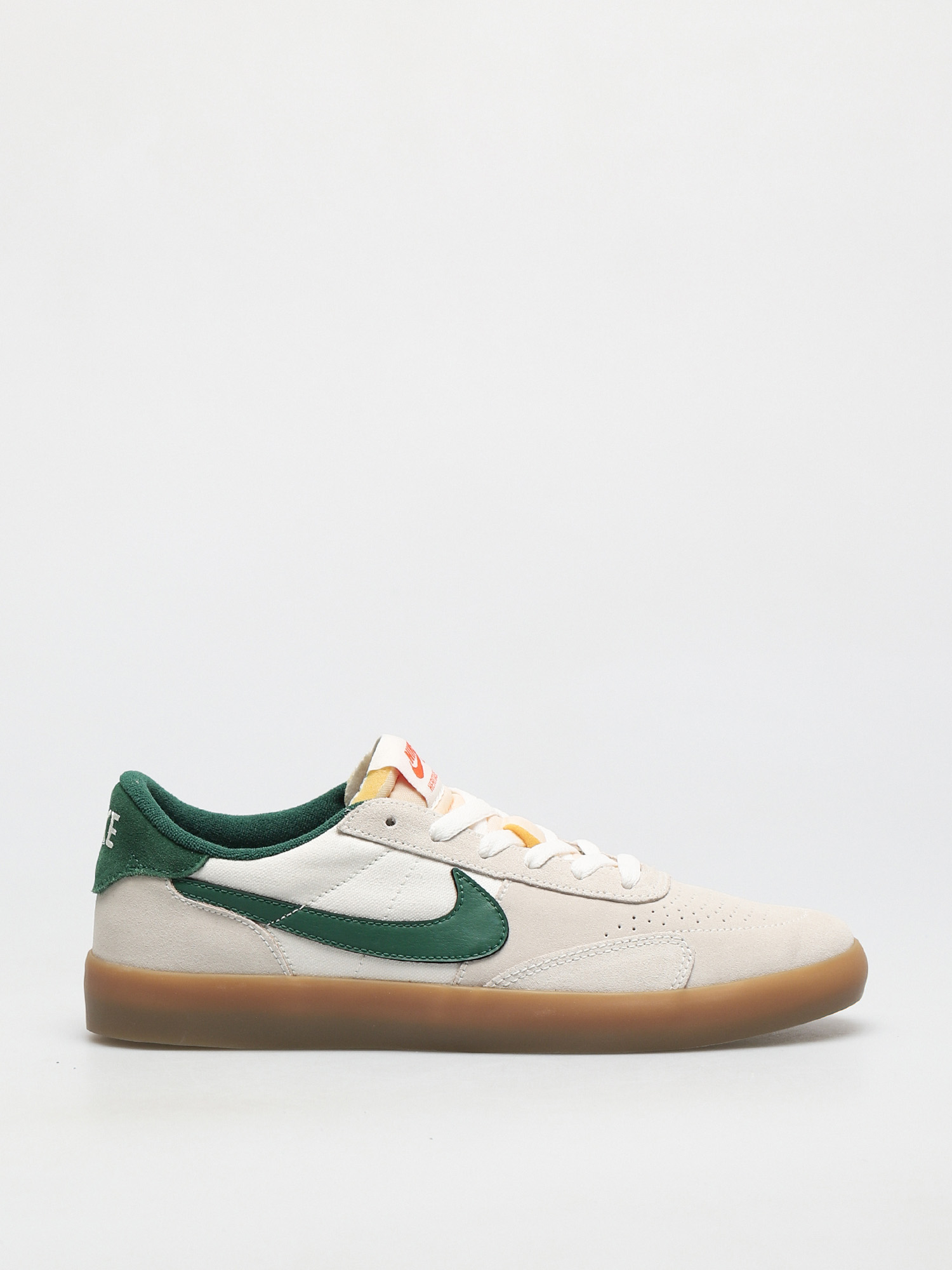 Topu00e1nky Nike SB Heritage Vulc (sail/gorge green sail safety orange)
