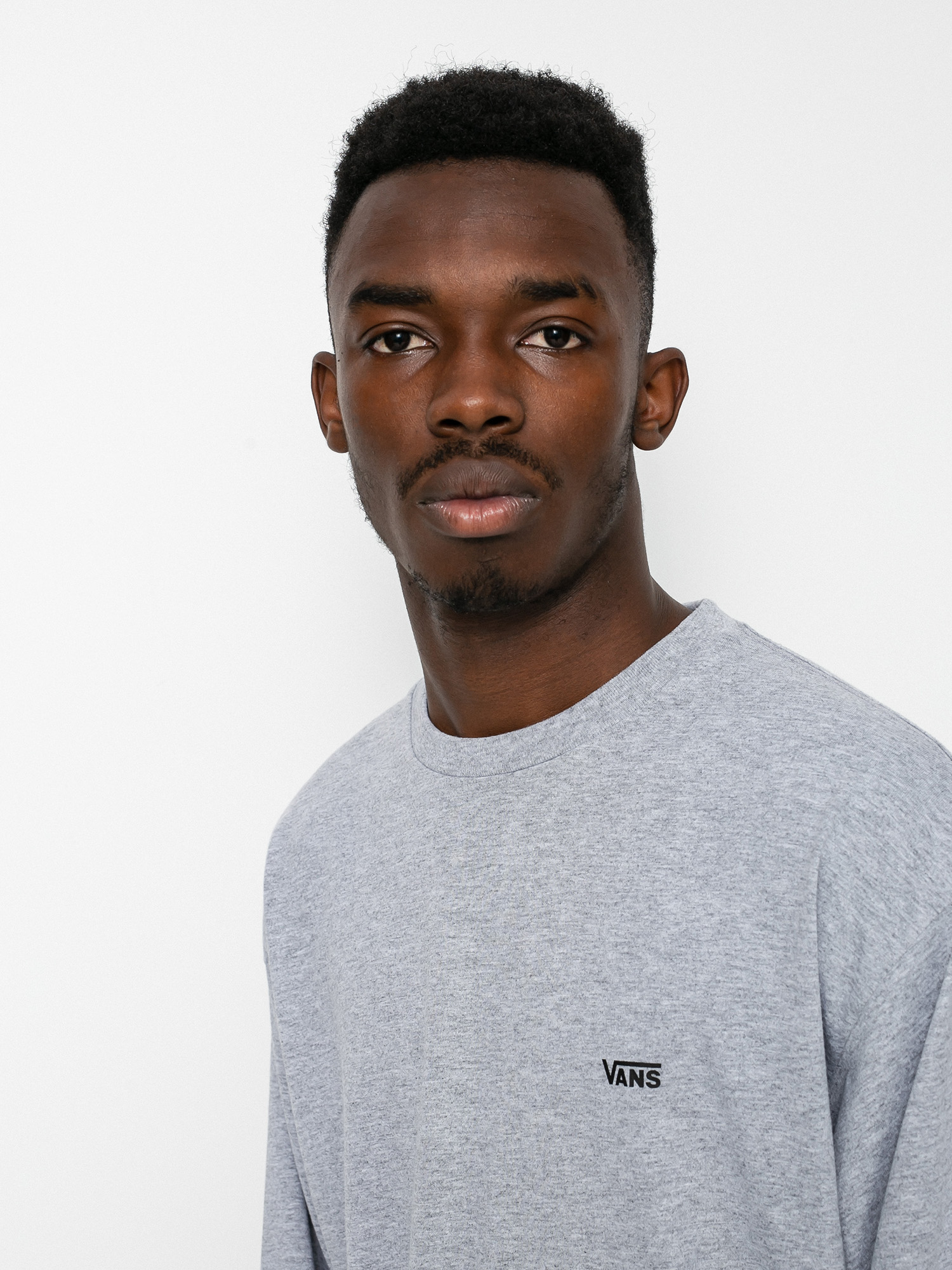 Triko Vans Left Chest Hit (athletic heather/black)