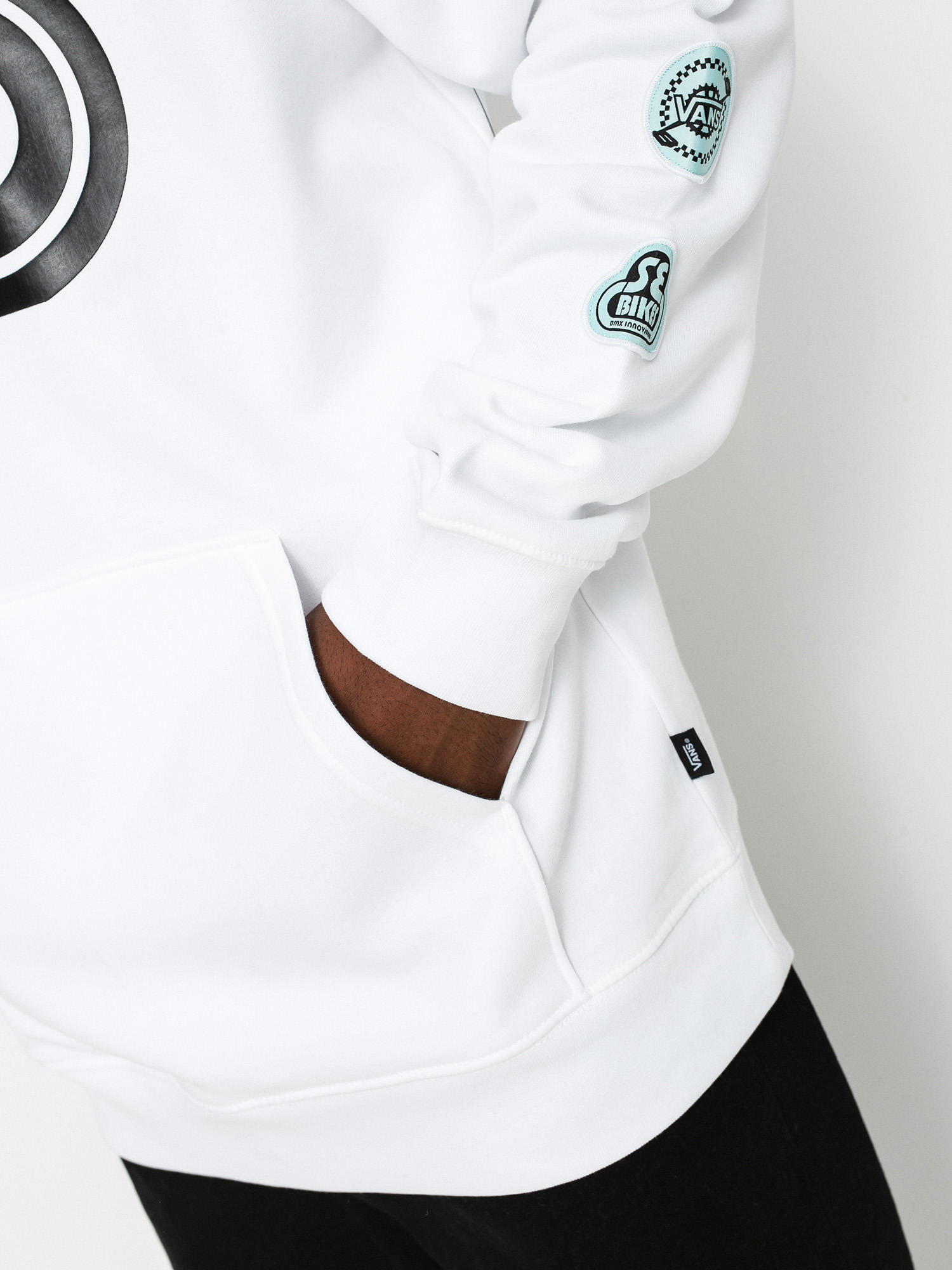 Mikina s kapucňou Vans X Se Bikes II HD (se bikes/white)