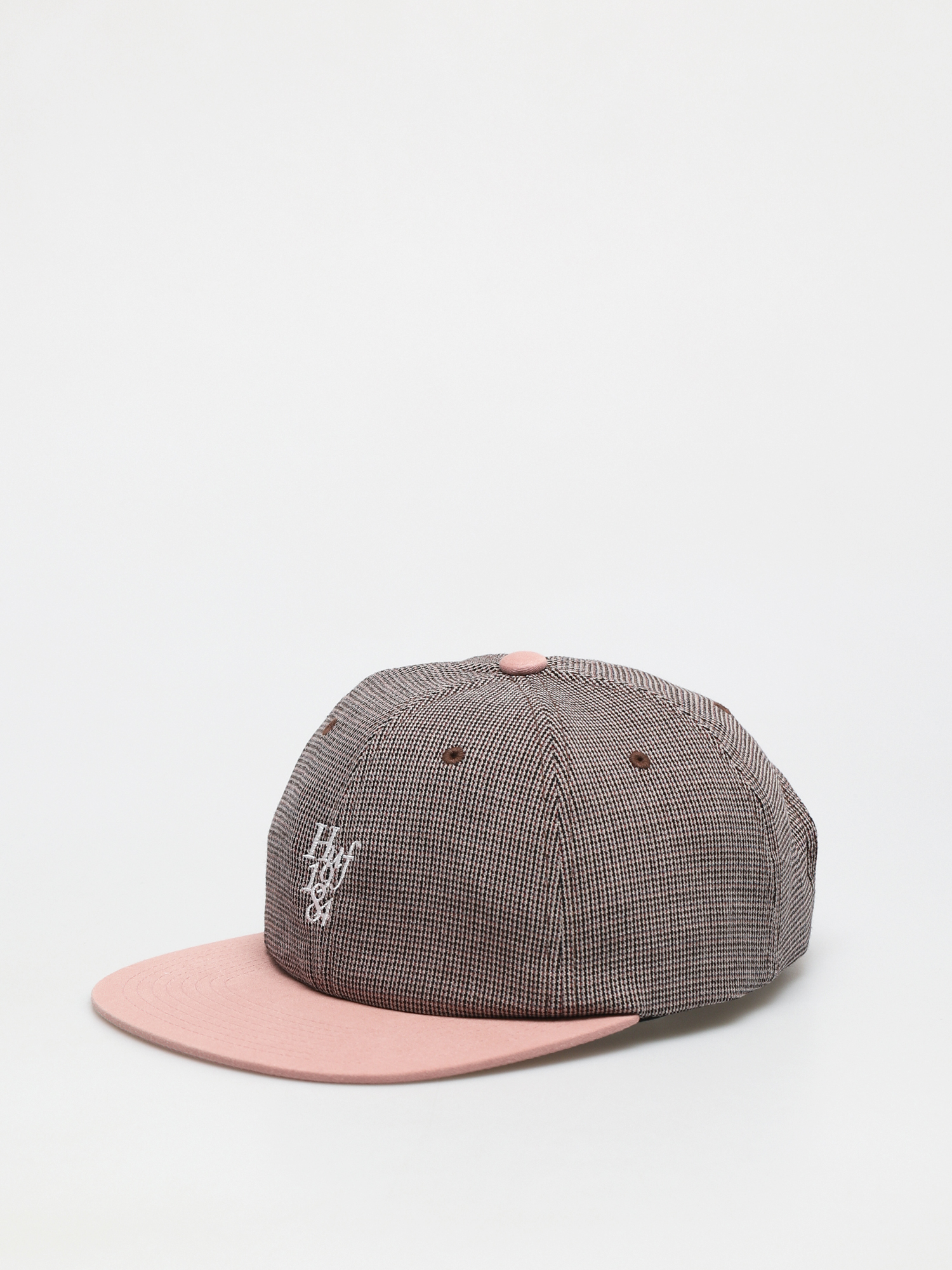 Šiltovka HUF Micro Houndstooth 6 Panel (dusty rose)