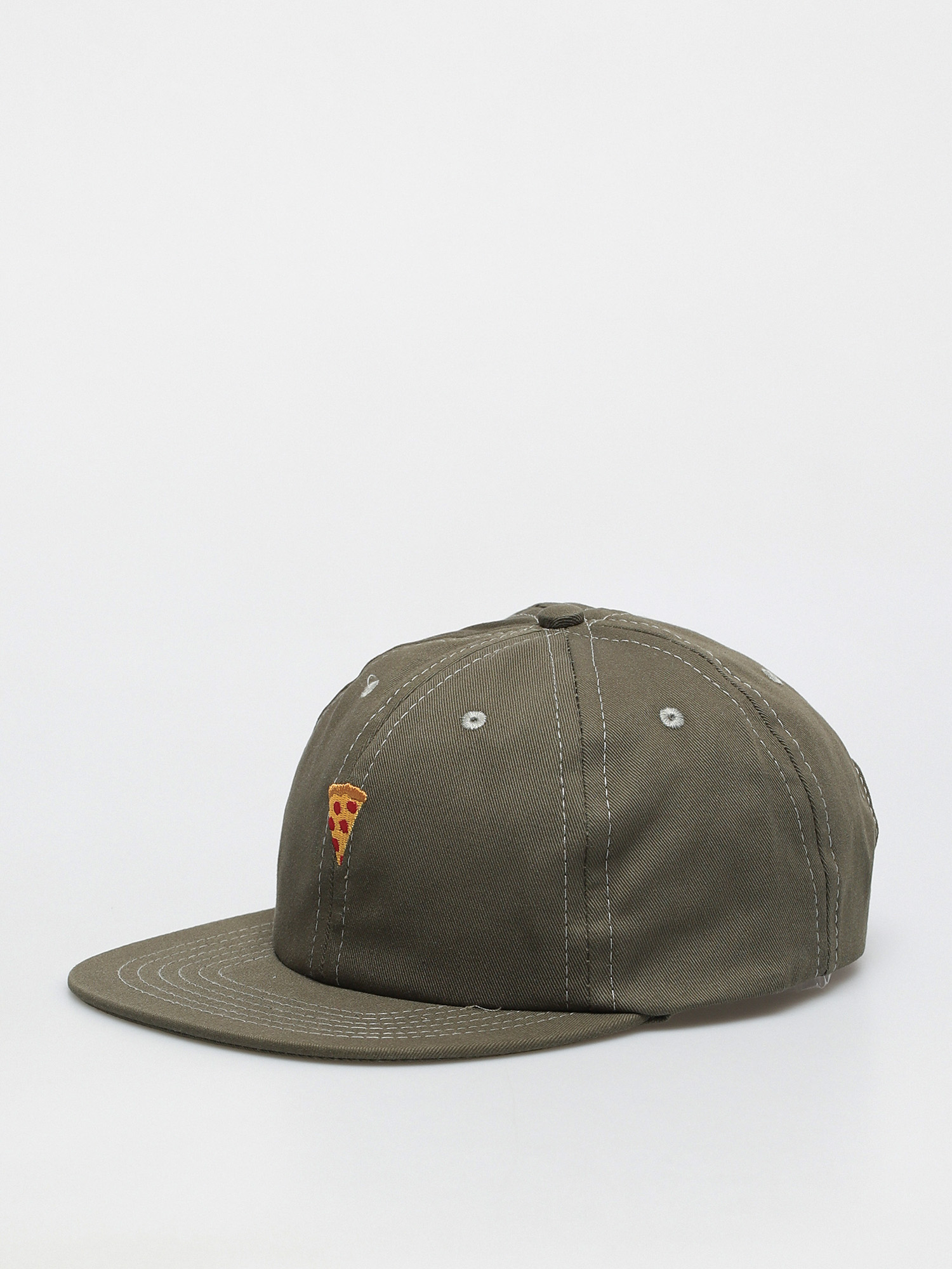 Šiltovka Pizza Skateboards Emoji 6 Panel (olive green)