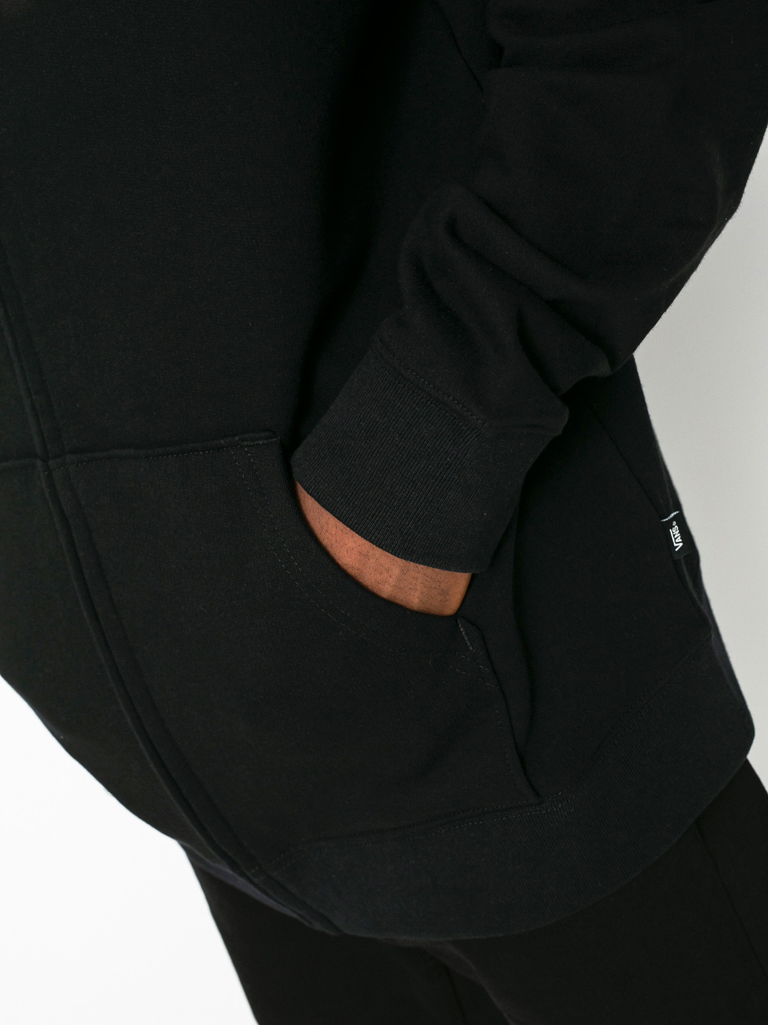 Mikina s kapucňou Vans Classic ZHD (black/white)