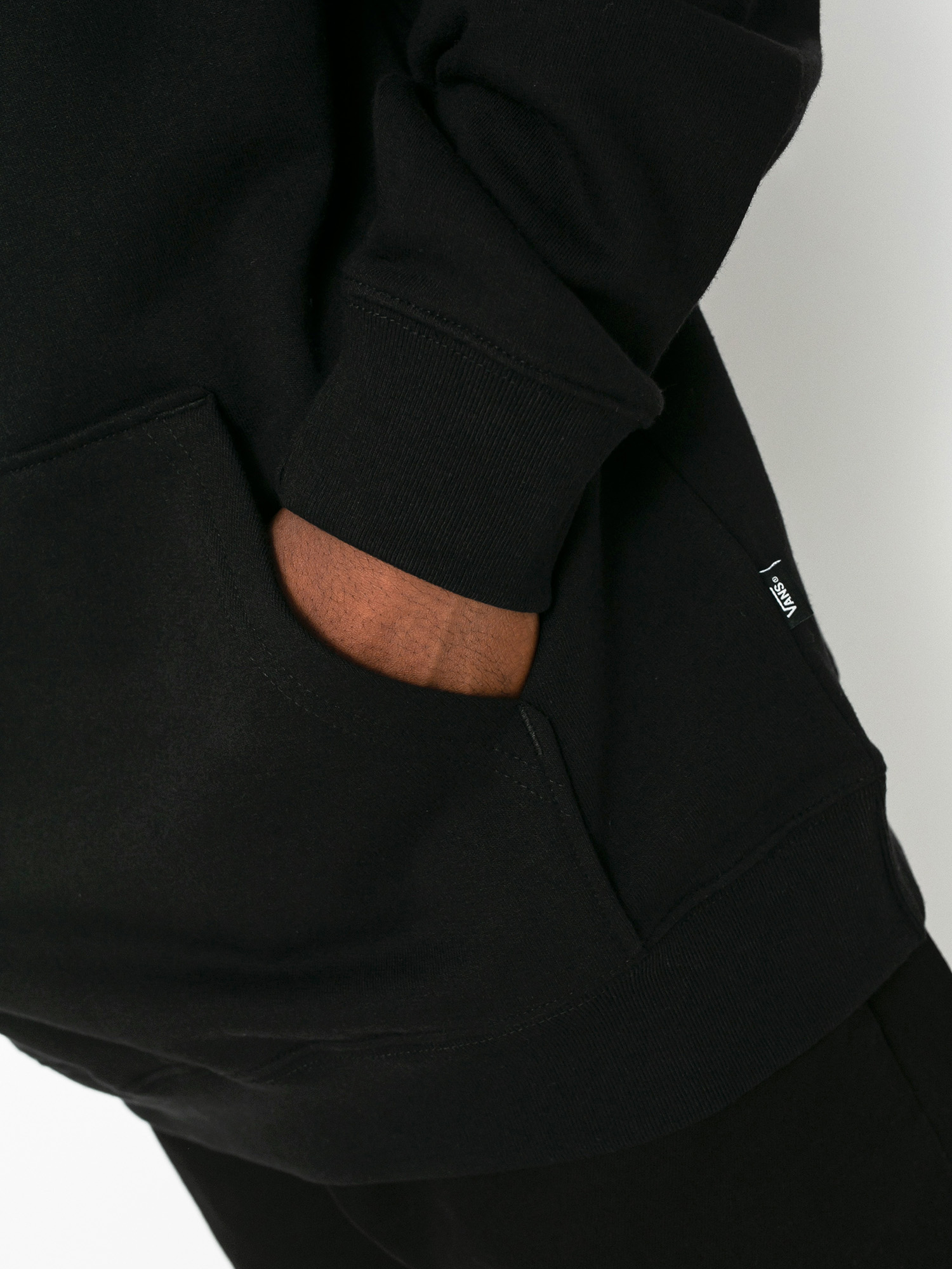 Mikina s kapucňou Vans Classic HD (black/white)