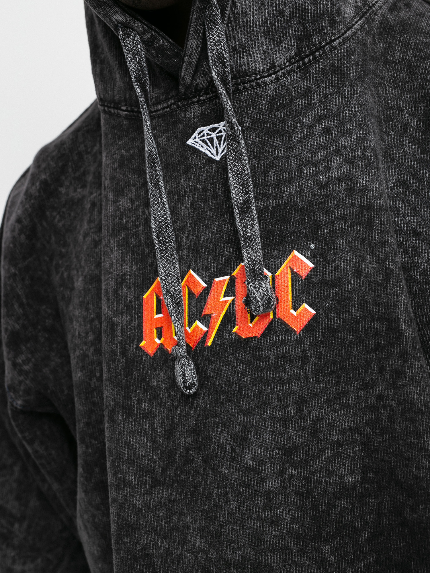 Mikina s kapucňou Diamond Supply Co. Ac/Dc Diamond HD (mineral)