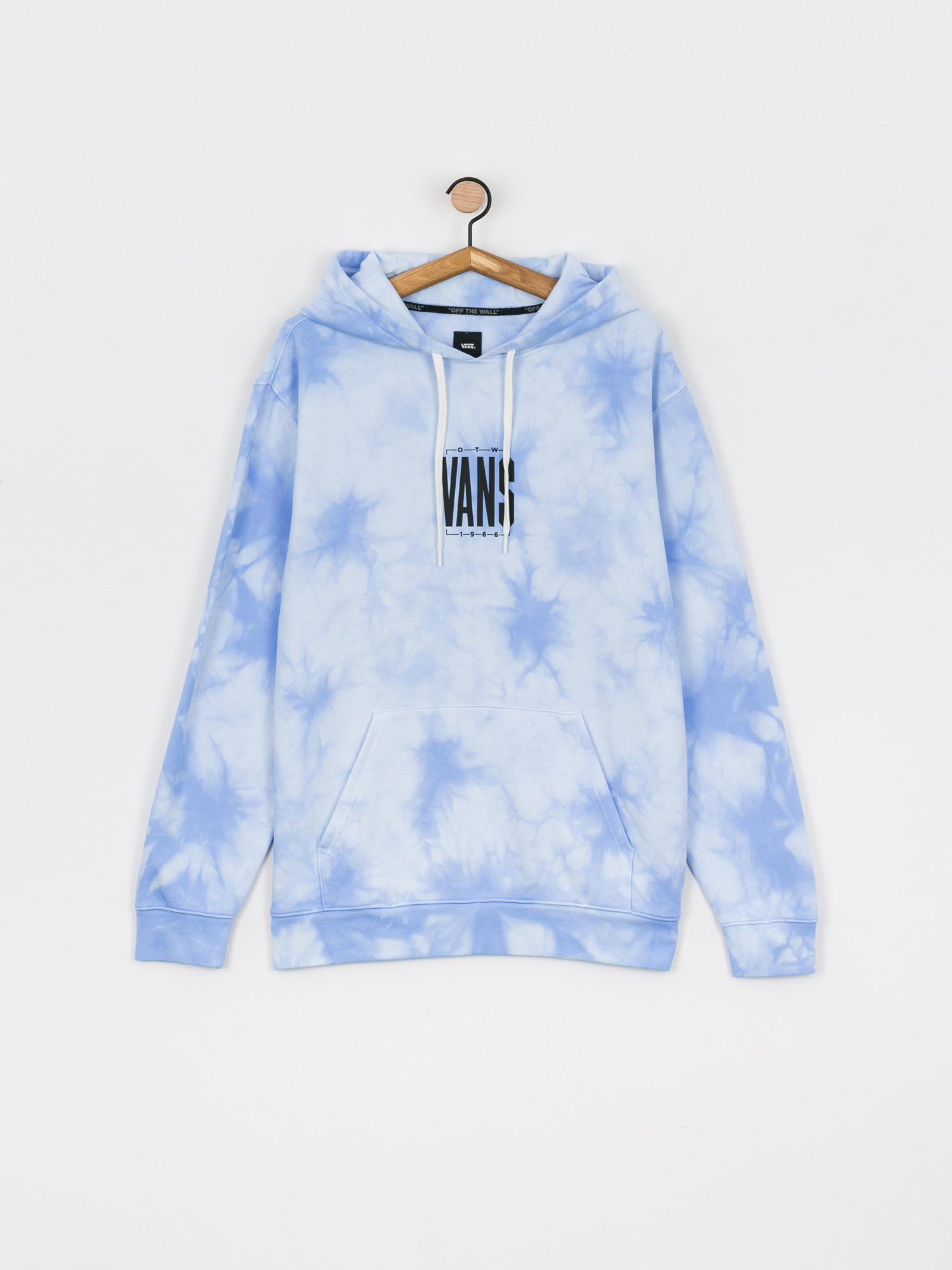 Mikina s kapucňou Vans Tall Type Tie Dye HD (nautical blue/tie dye)