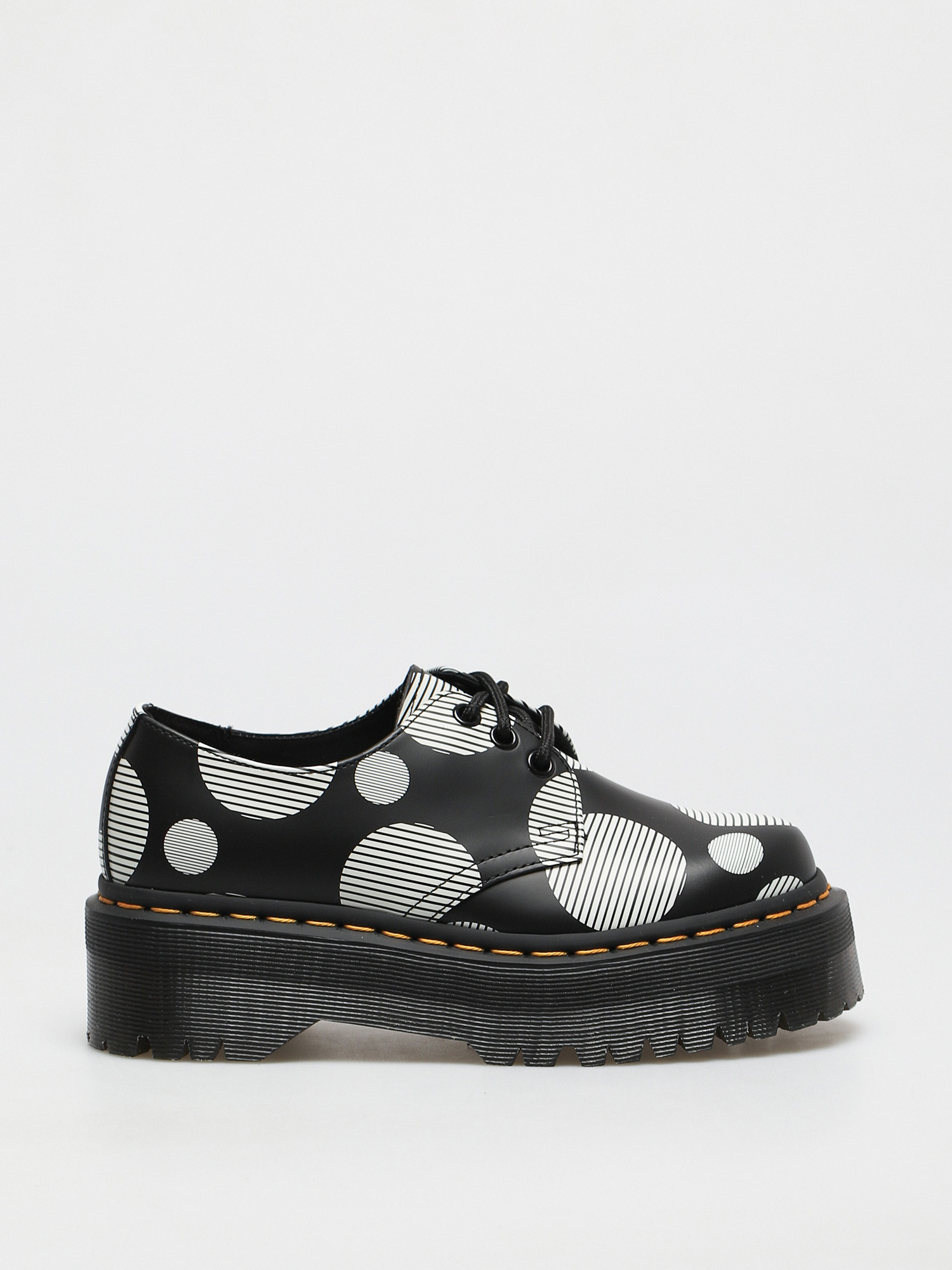 Topánky Dr. Martens 1461 Quad Wmn (smooth black polka dot)