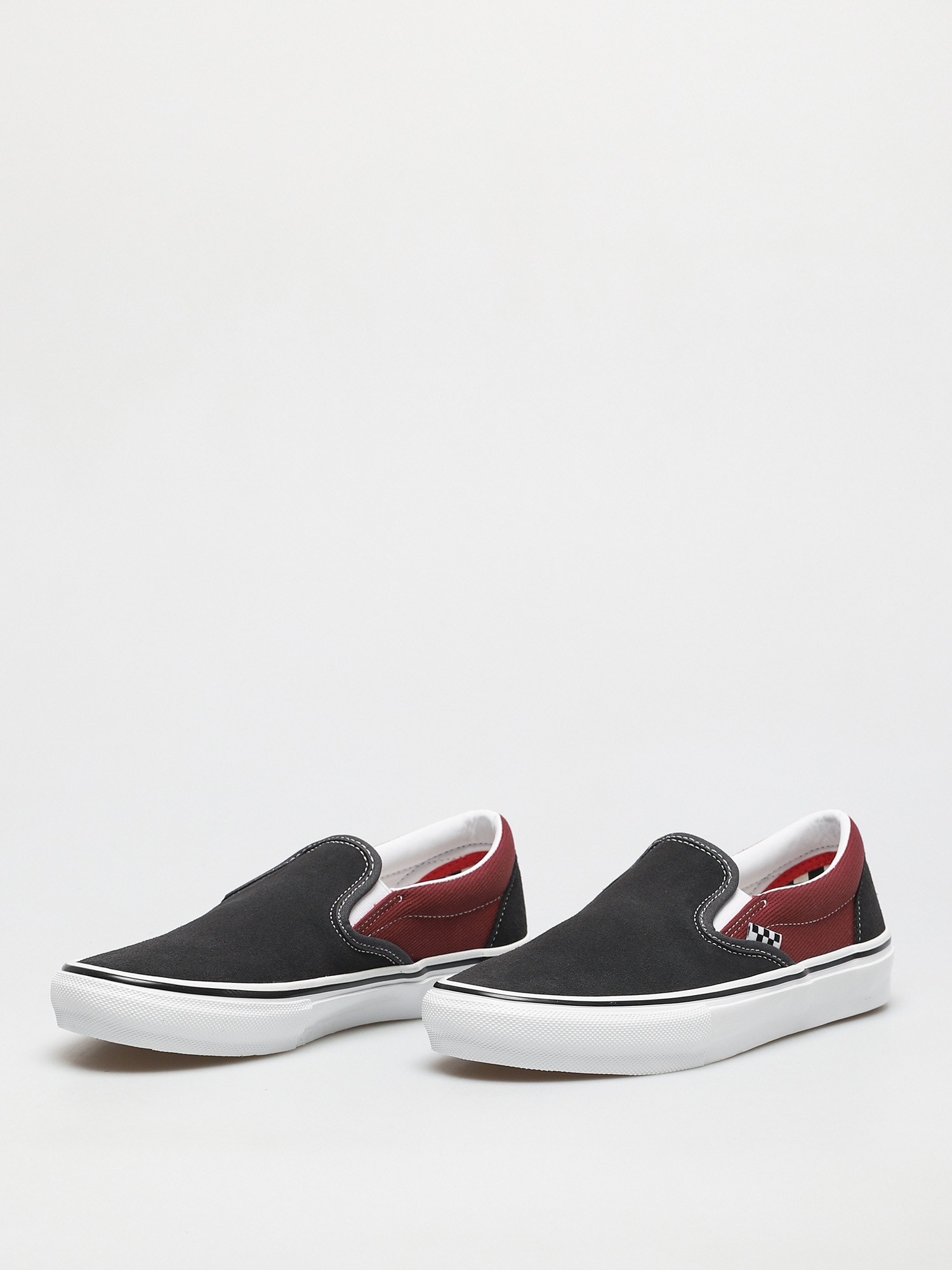 Topánky Vans Skate Slip On (asphalt/pomegranate)