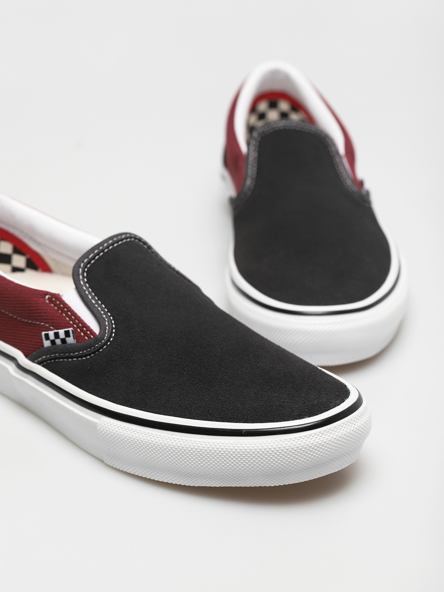 Topánky Vans Skate Slip On (asphalt/pomegranate)