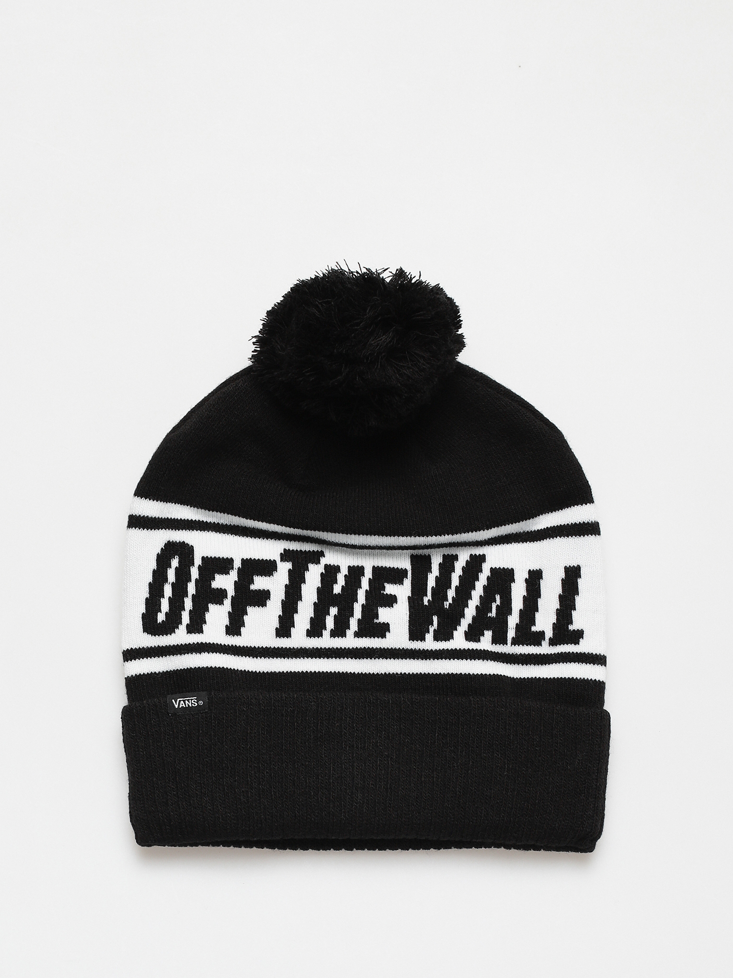Čiapka Vans Off The Wall Pom (black/white)