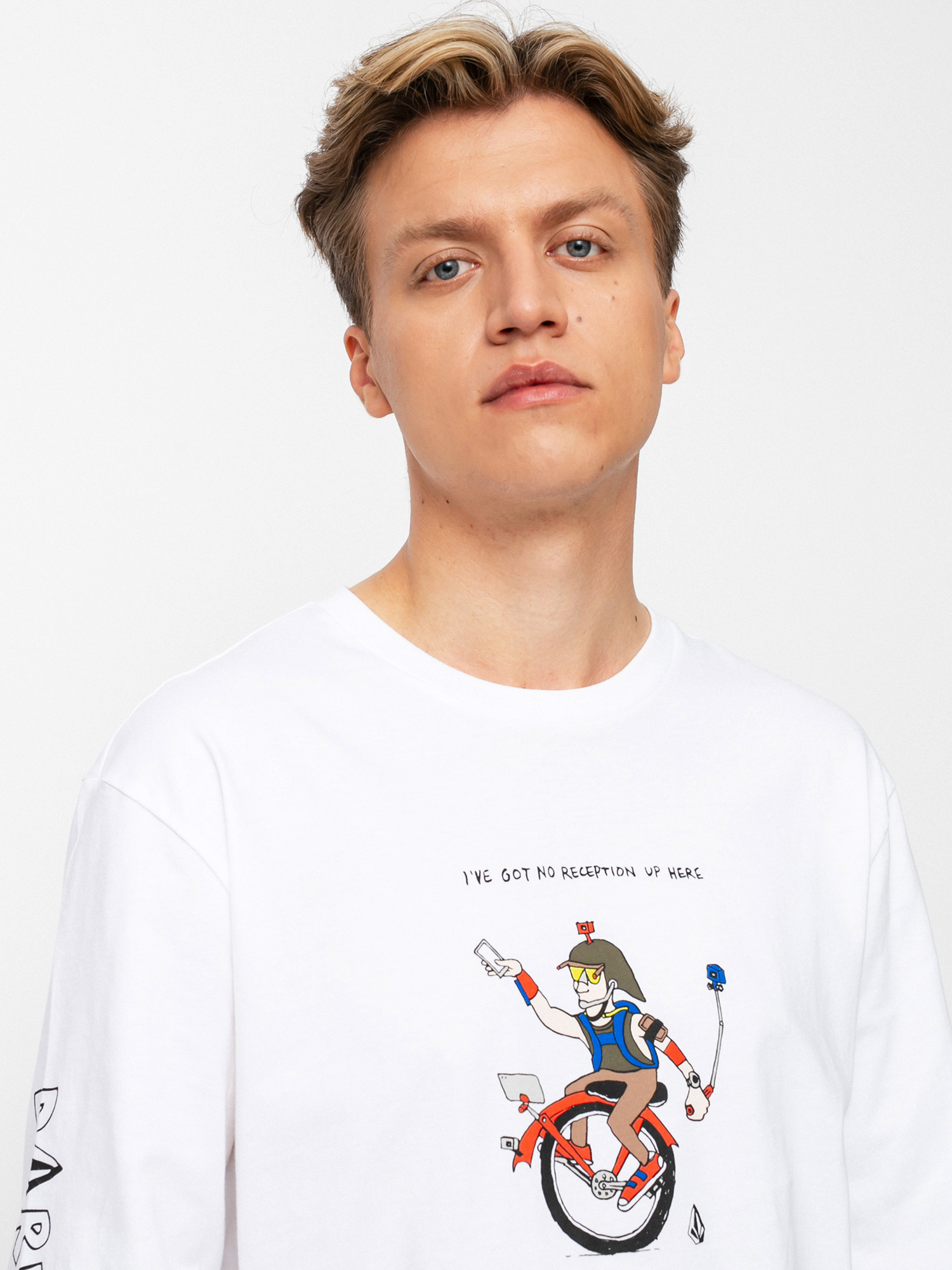 Triko Volcom Pentagram Pizza Fa (white)