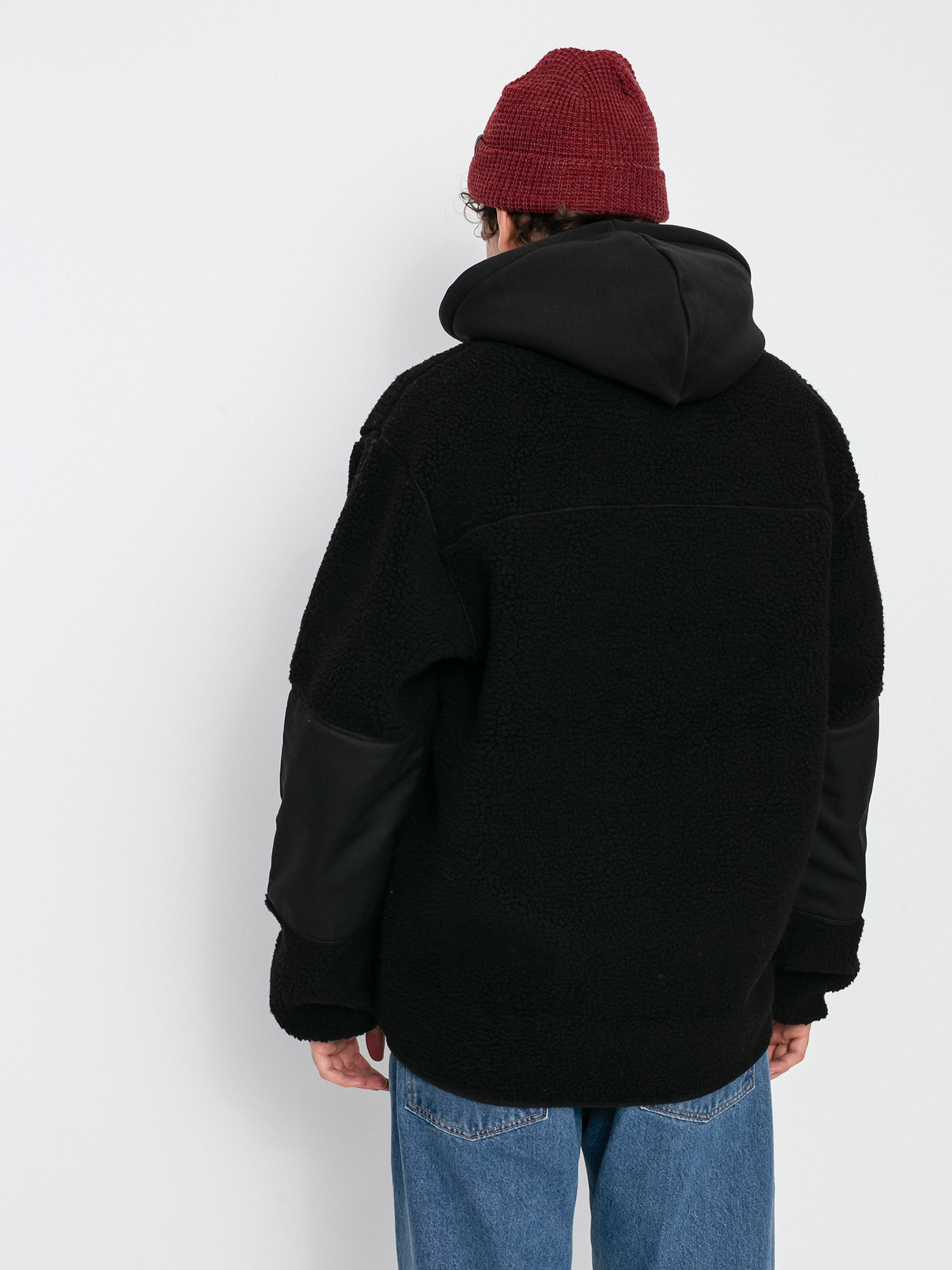 Pánsky Flísová mikina Dickies Red Chute Sherpa (black)