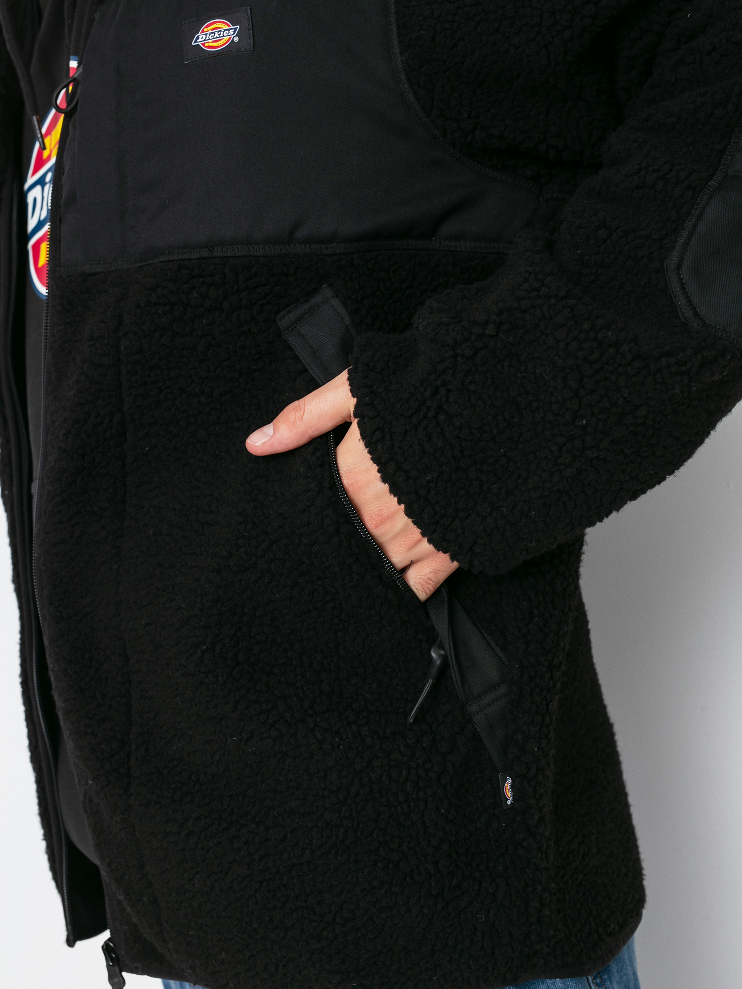 Pánsky Flísová mikina Dickies Red Chute Sherpa (black)