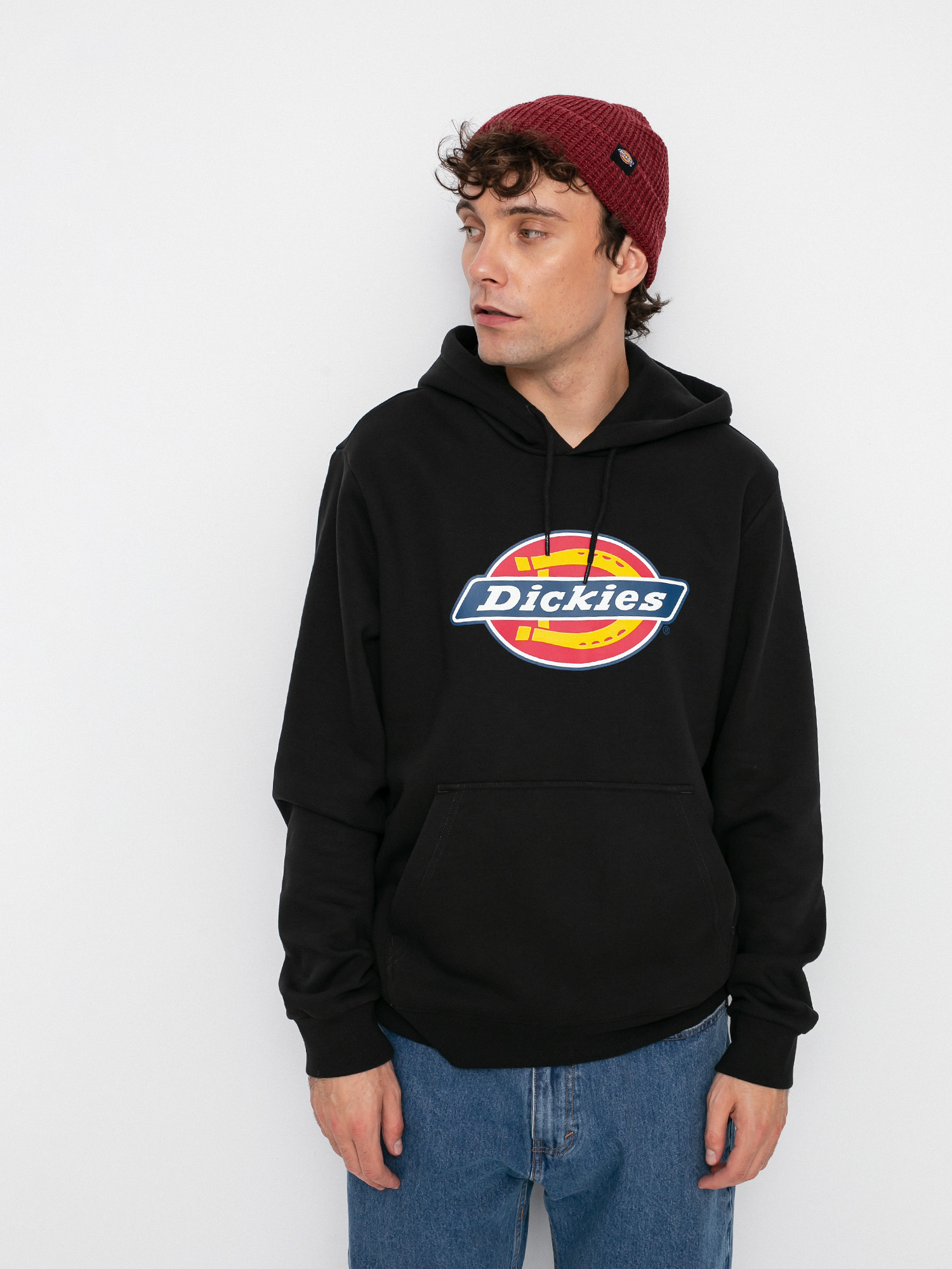 Mikina s kapucňou Dickies Icon Logo HD (black)