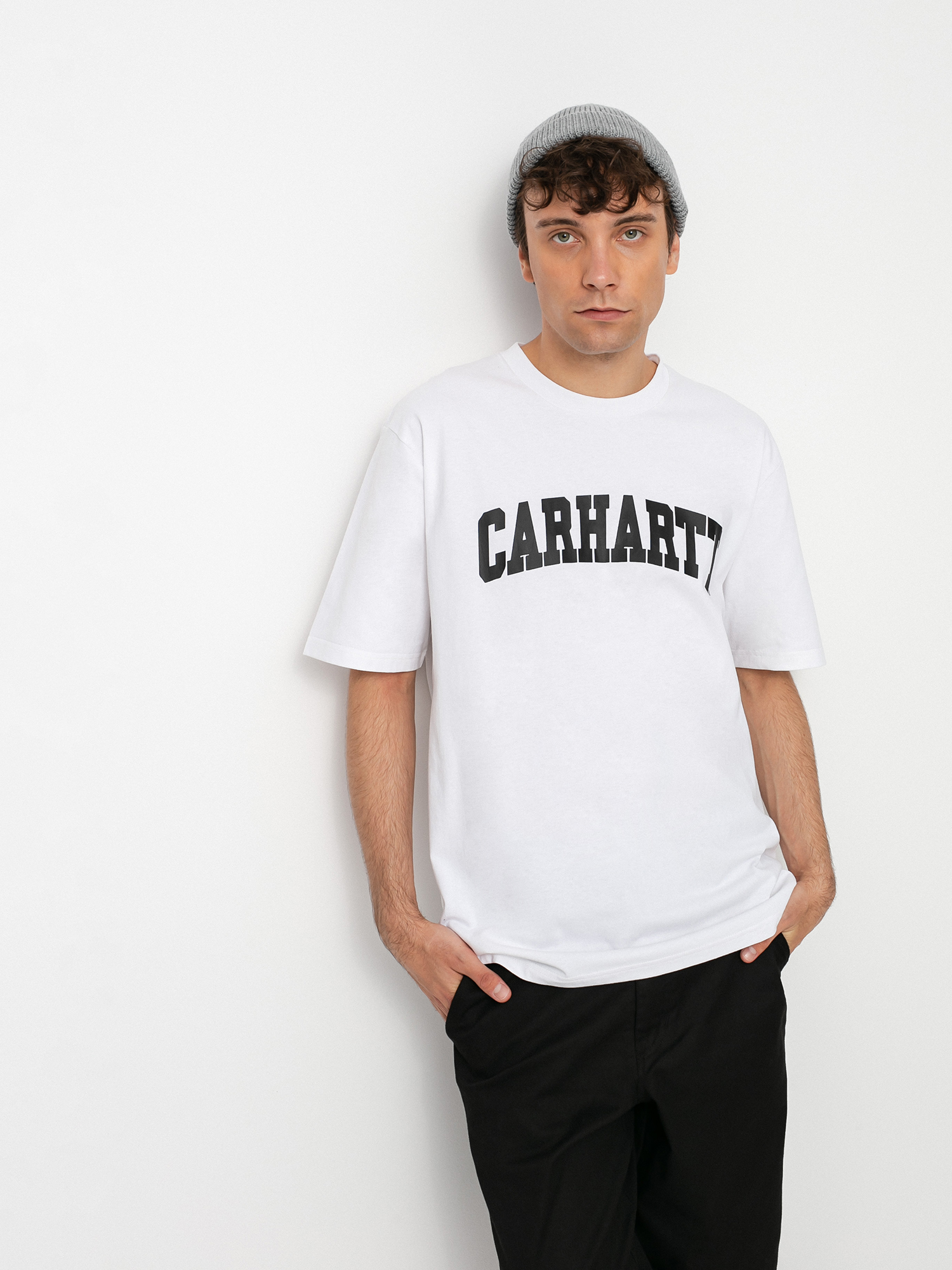 Tričko Carhartt WIP University (white/black)