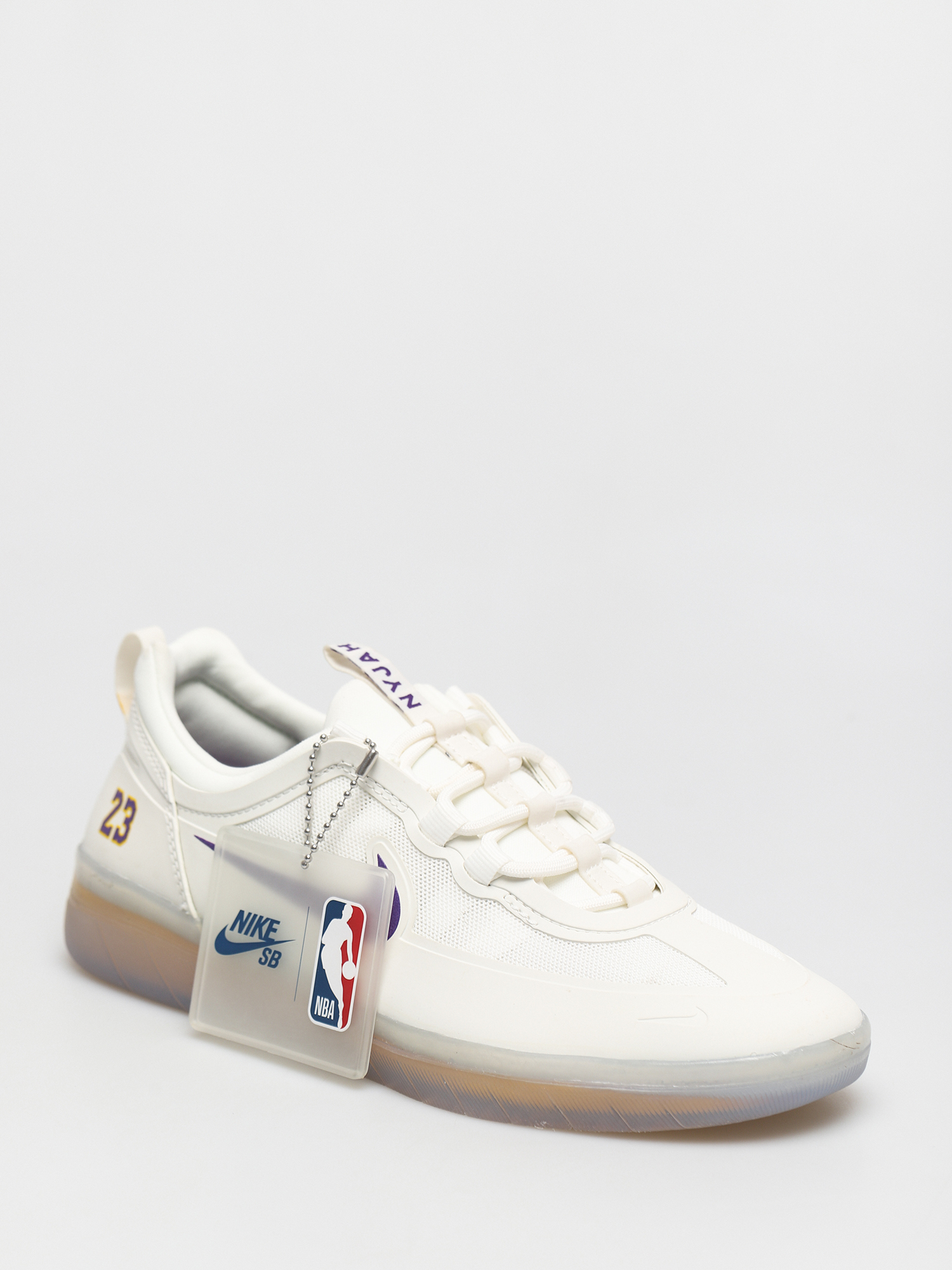 Topánky Nike SB Nyjah Free 2 NBA (summit white/court purple amarillo)