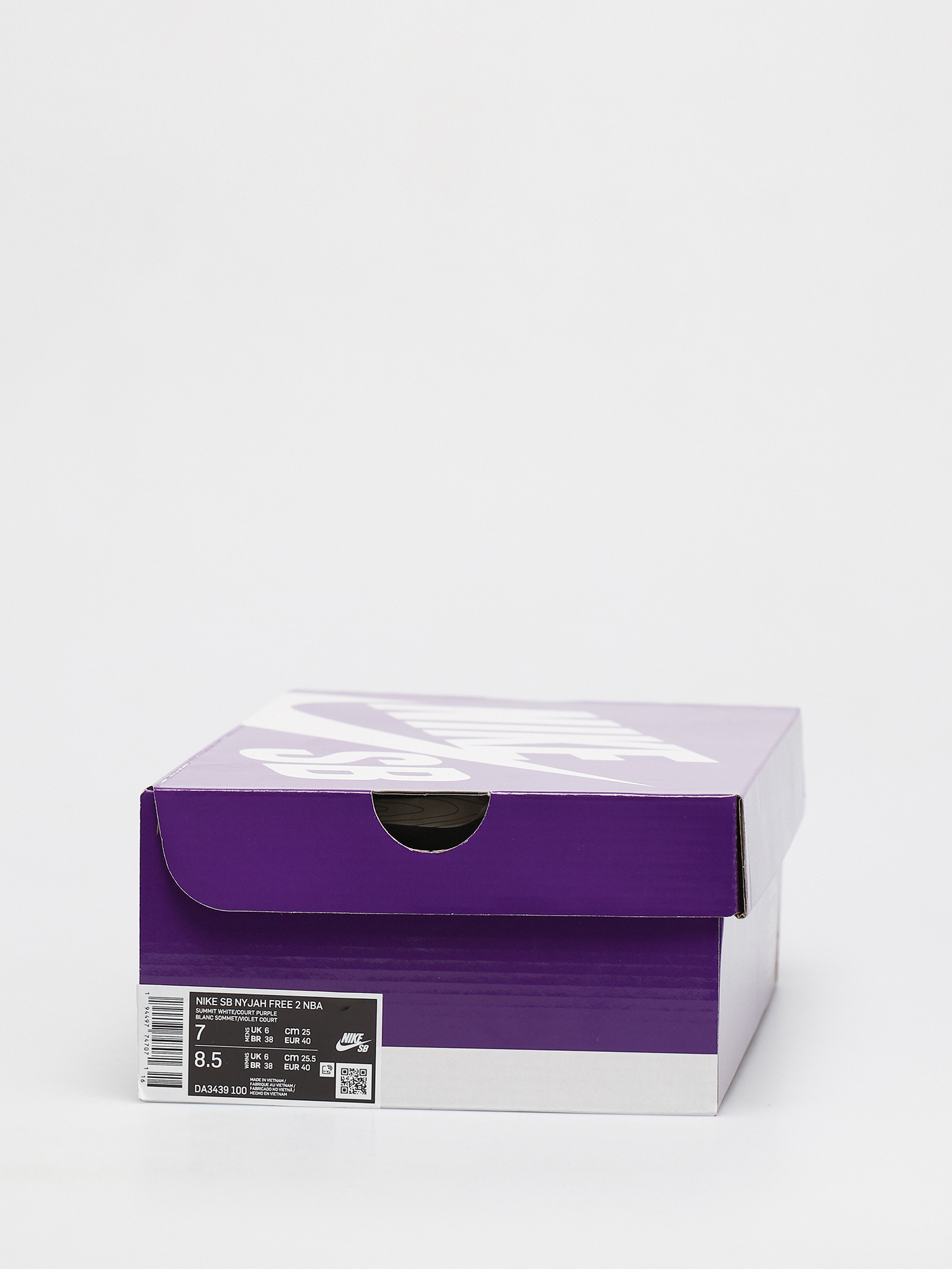 Topánky Nike SB Nyjah Free 2 NBA (summit white/court purple amarillo)