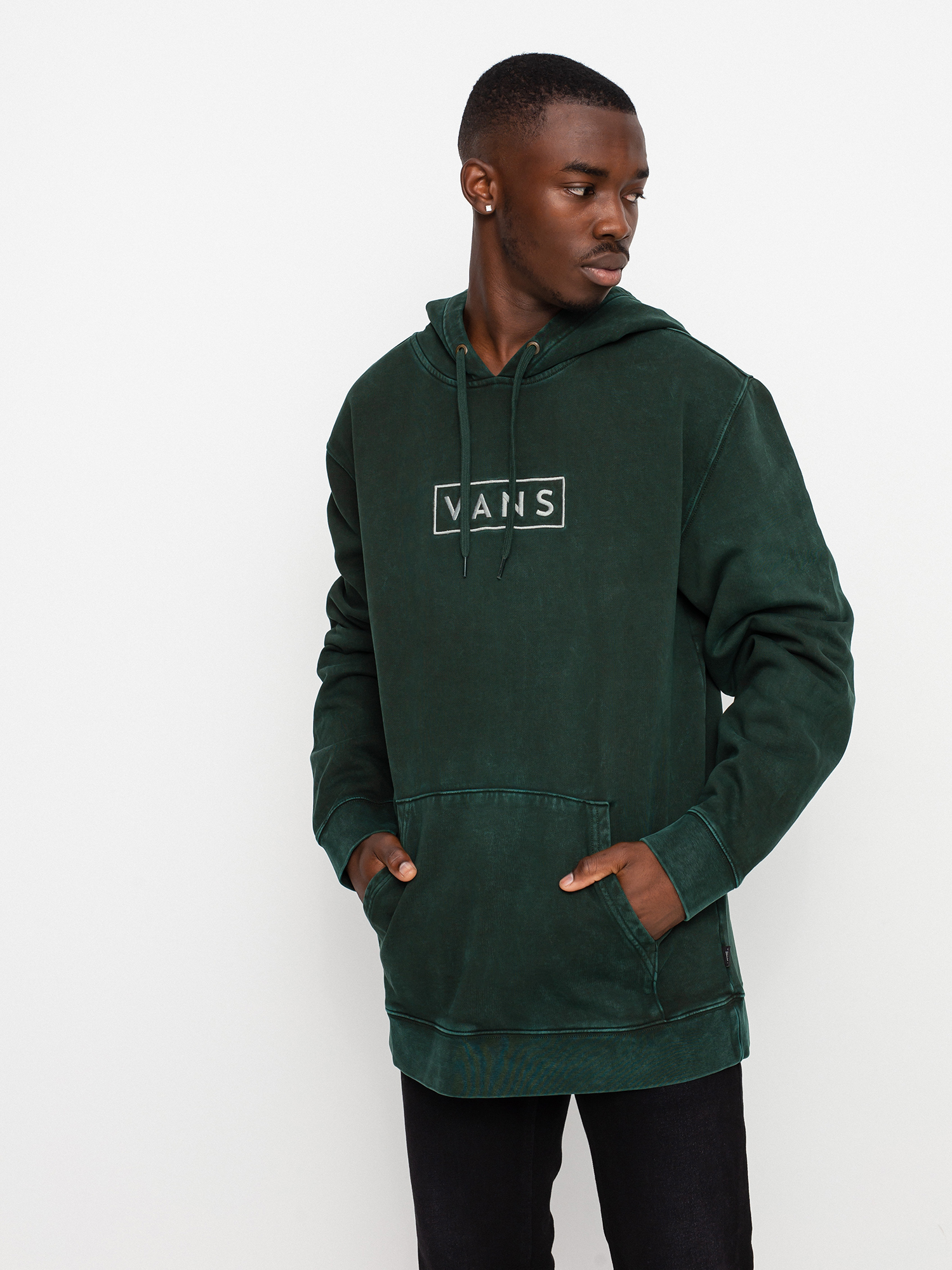 Mikina s kapucňou Vans Easy Wash HD (scarab)