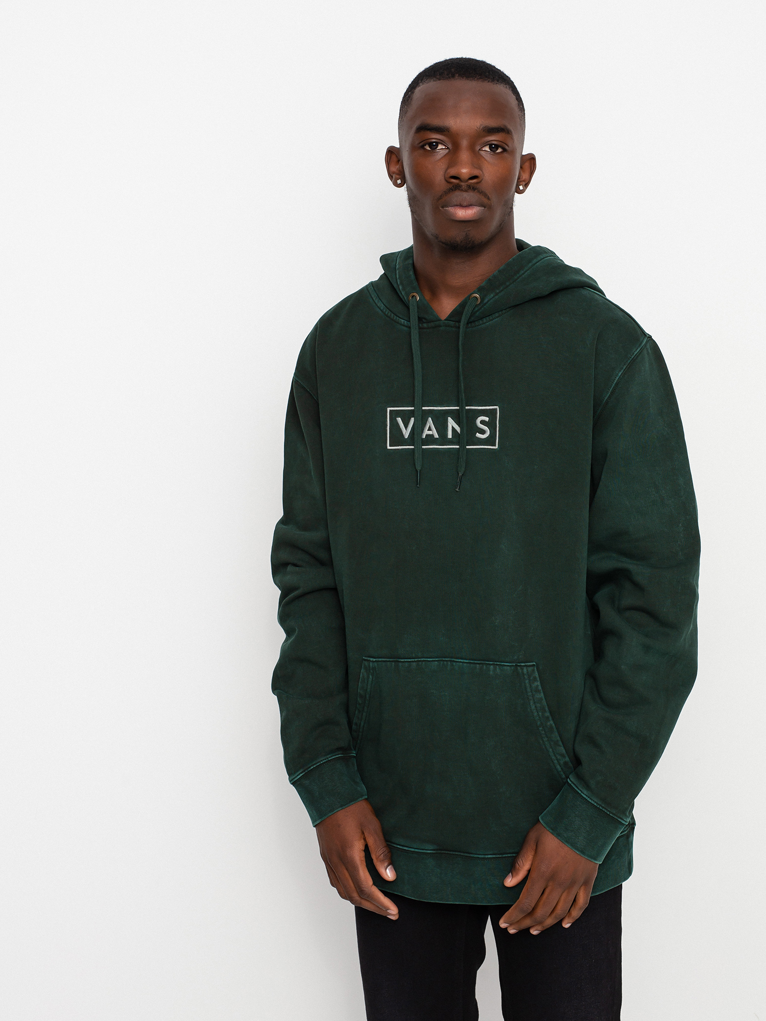 Mikina s kapucňou Vans Easy Wash HD (scarab)