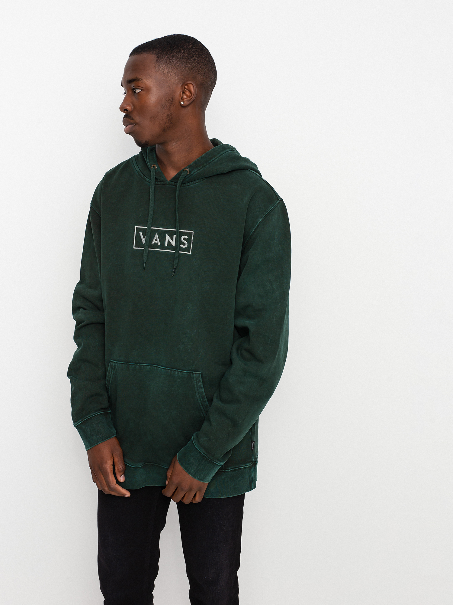 Mikina s kapucňou Vans Easy Wash HD (scarab)