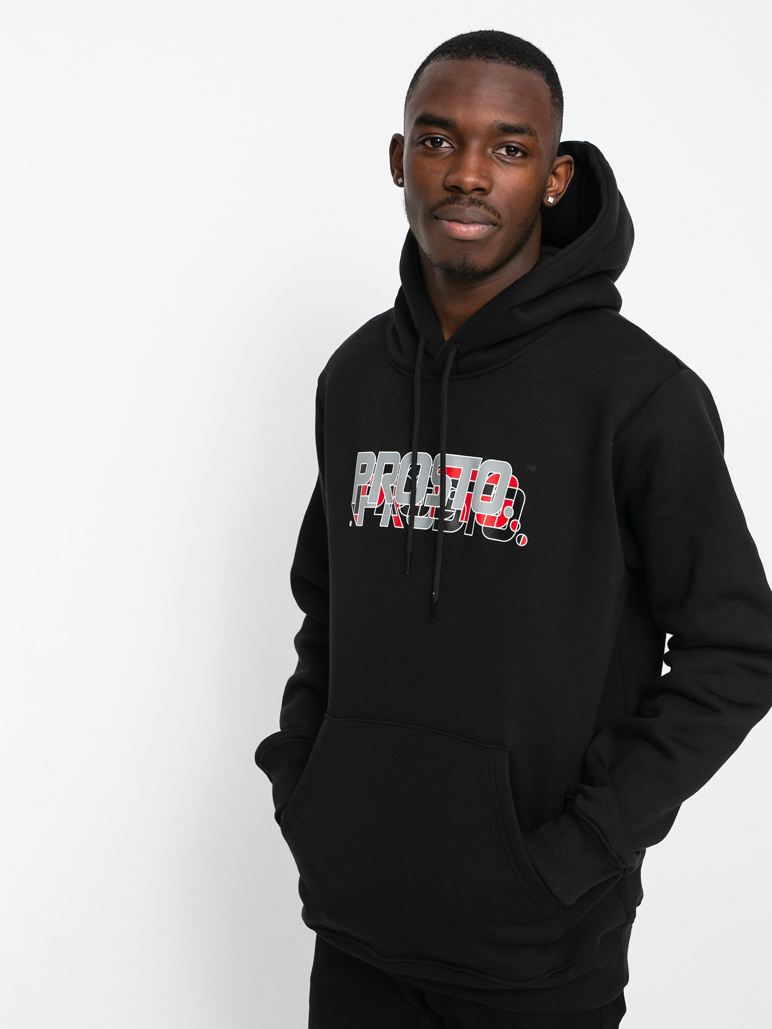 Mikina s kapucňou Prosto Year HD (Black)