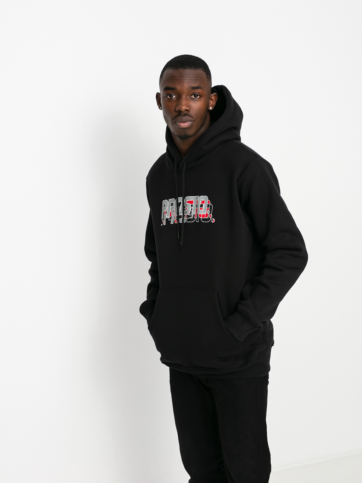 Mikina s kapucňou Prosto Year HD (Black)