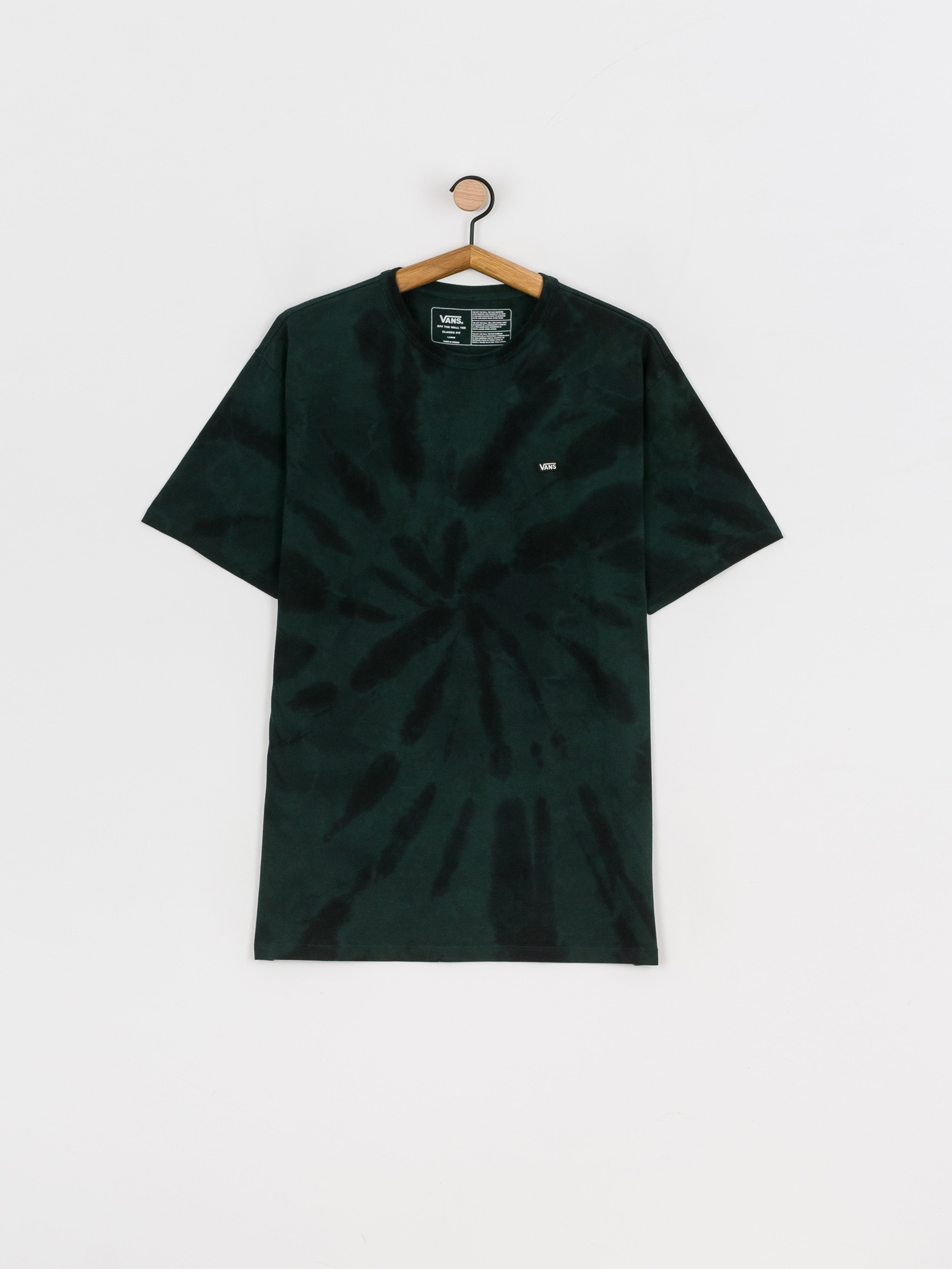 Tričko Vans Off The Wall Classic Spiral Tiedye (scarab/black)