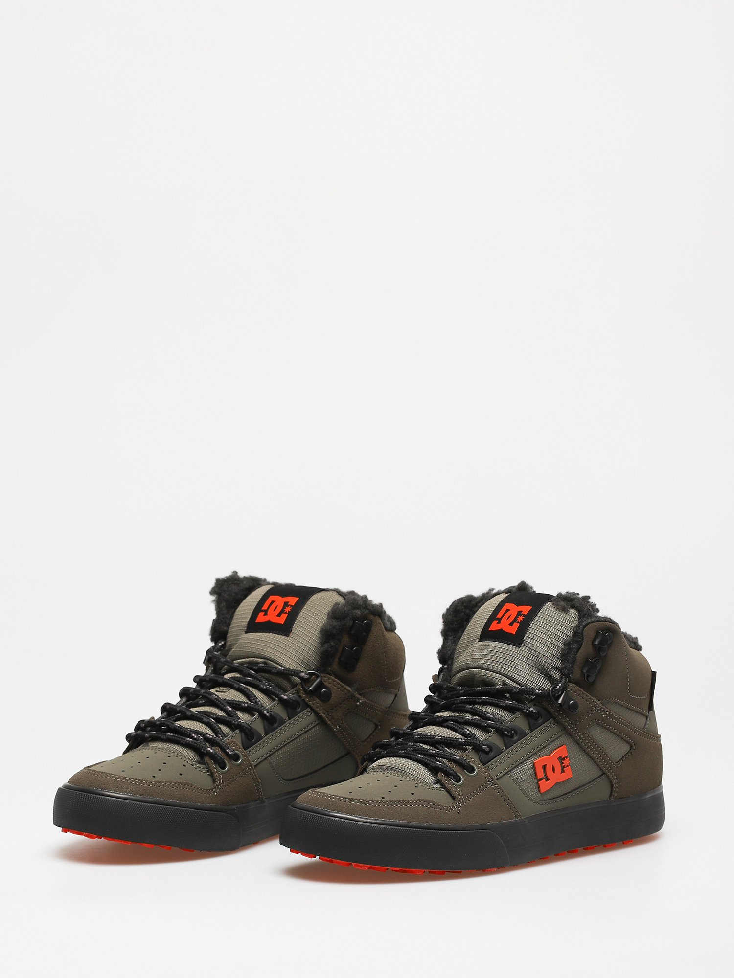 Topánky DC Pure High Top Wc Wnt (dusty olive/orange)