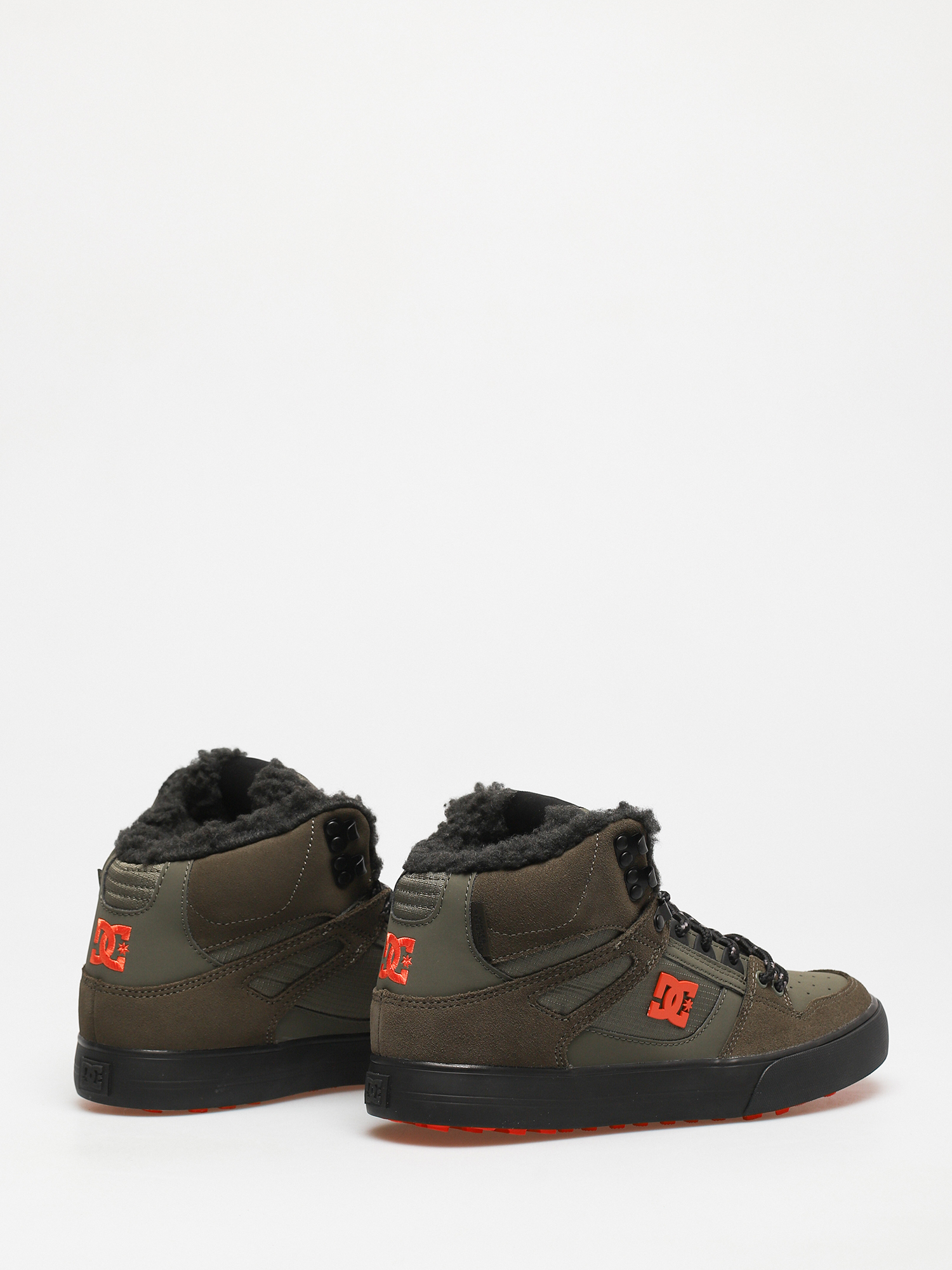 Topánky DC Pure High Top Wc Wnt (dusty olive/orange)